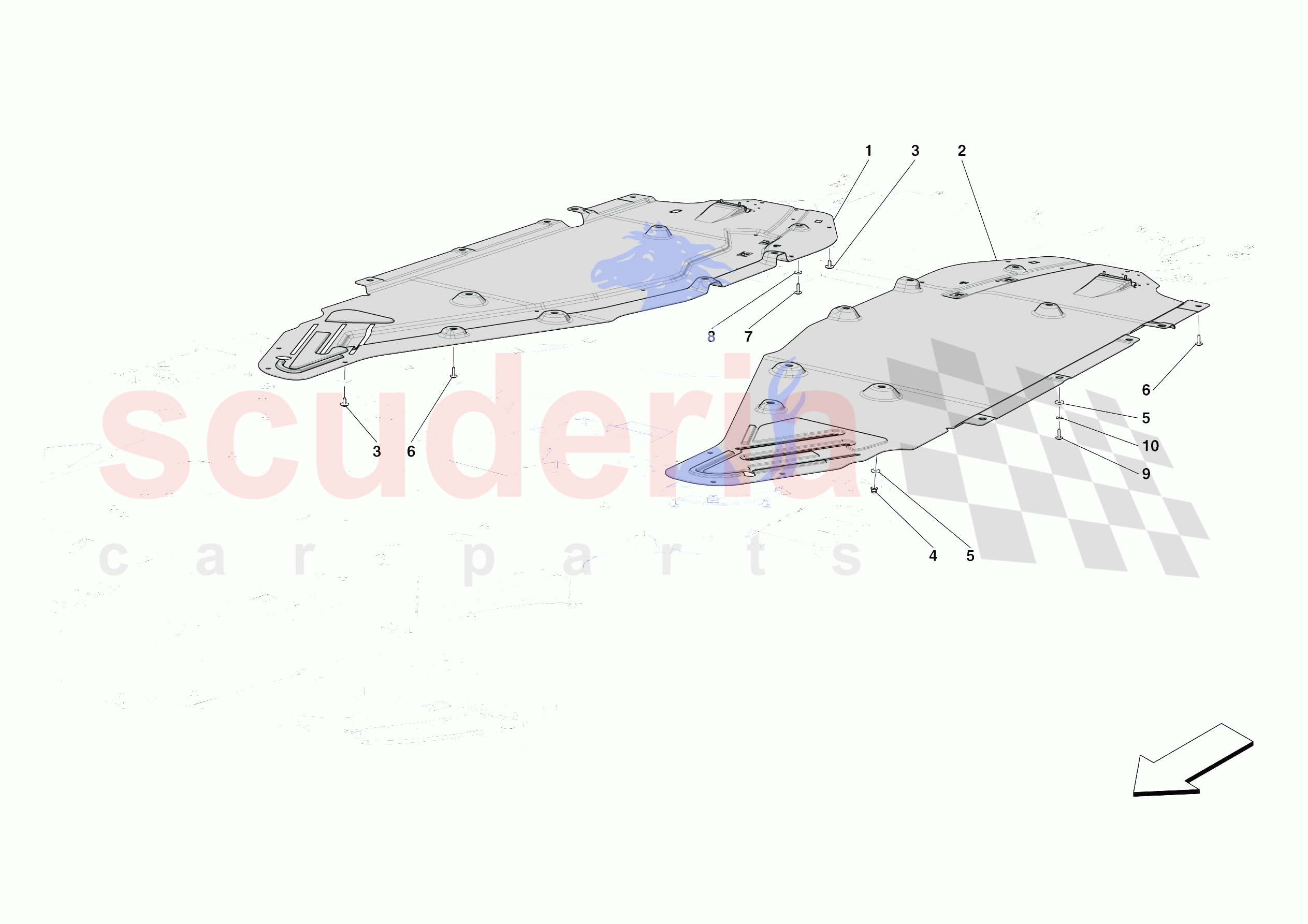 CENTRE SHIELDS of Ferrari Ferrari 812 Competizione Europe