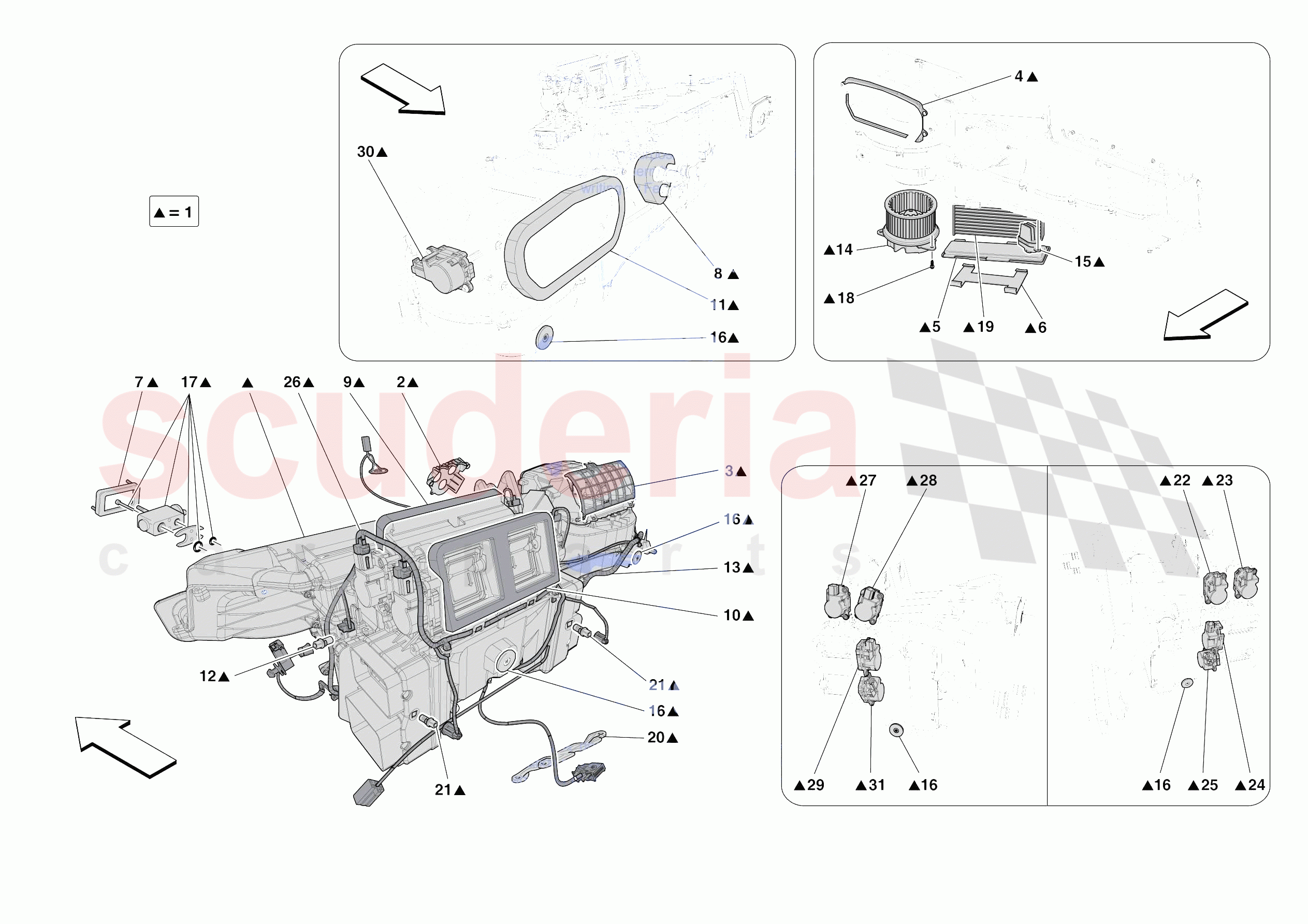 A/C SYSTEM - EVAPORATOR of Ferrari Ferrari 812 Competizione Europe
