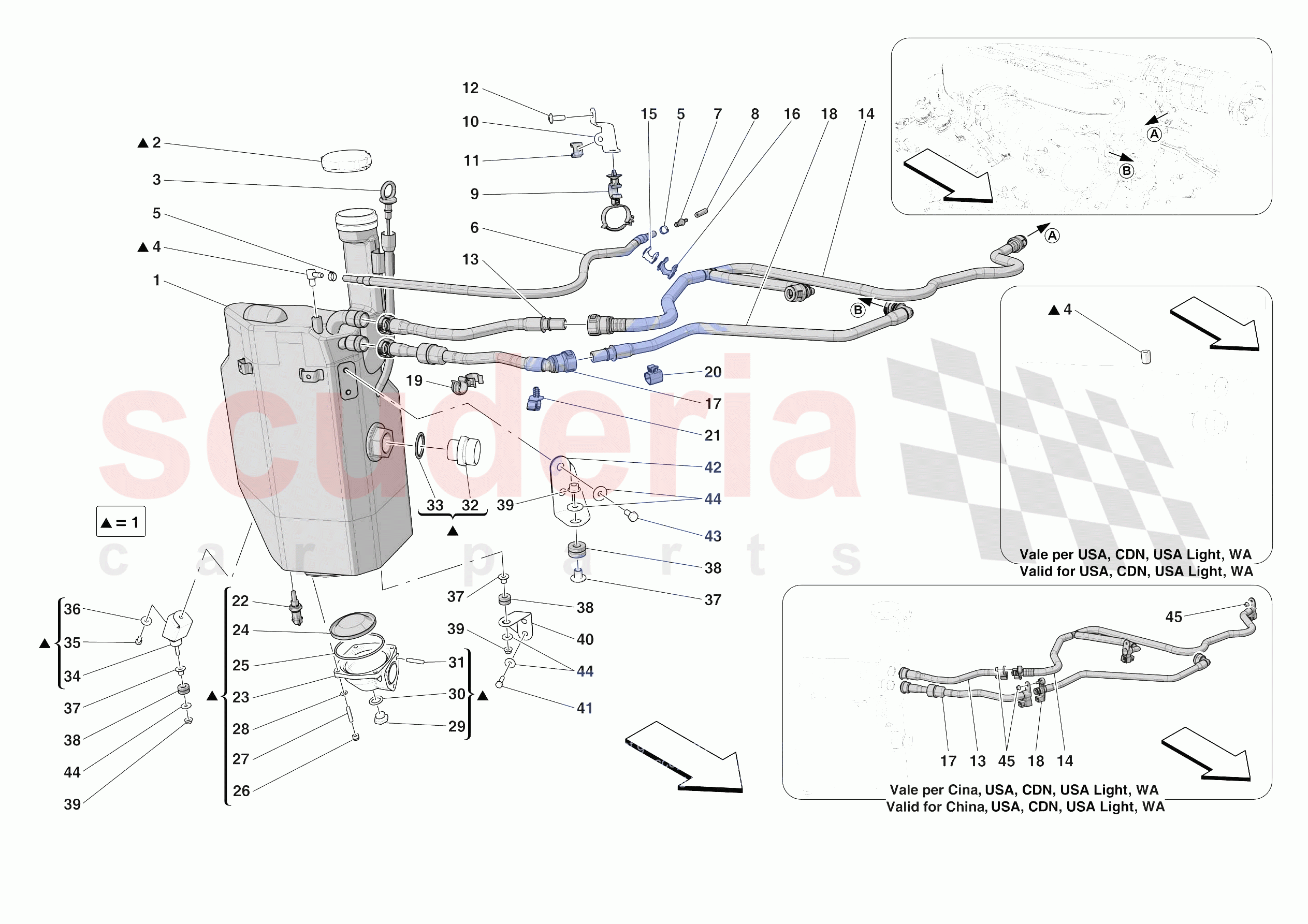 ENGINE OIL RADIATOR AND TANK of Ferrari Ferrari 812 Competizione Europe RH