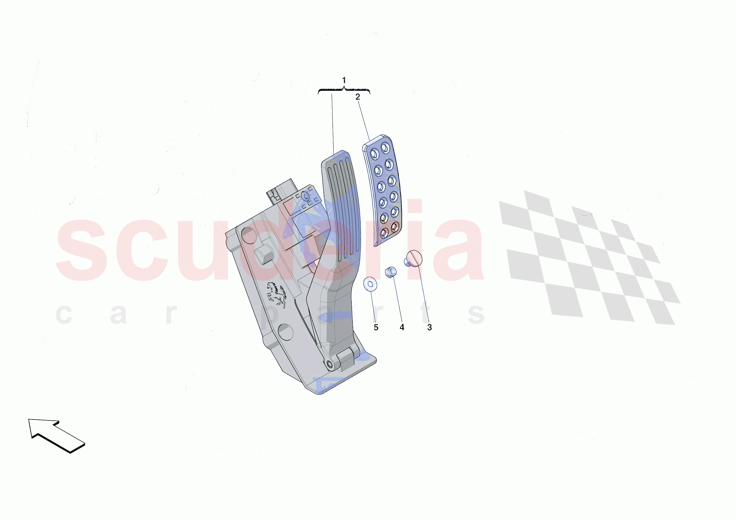 ACCELERATOR CONTROL of Ferrari Ferrari 812 Competizione Europe RH