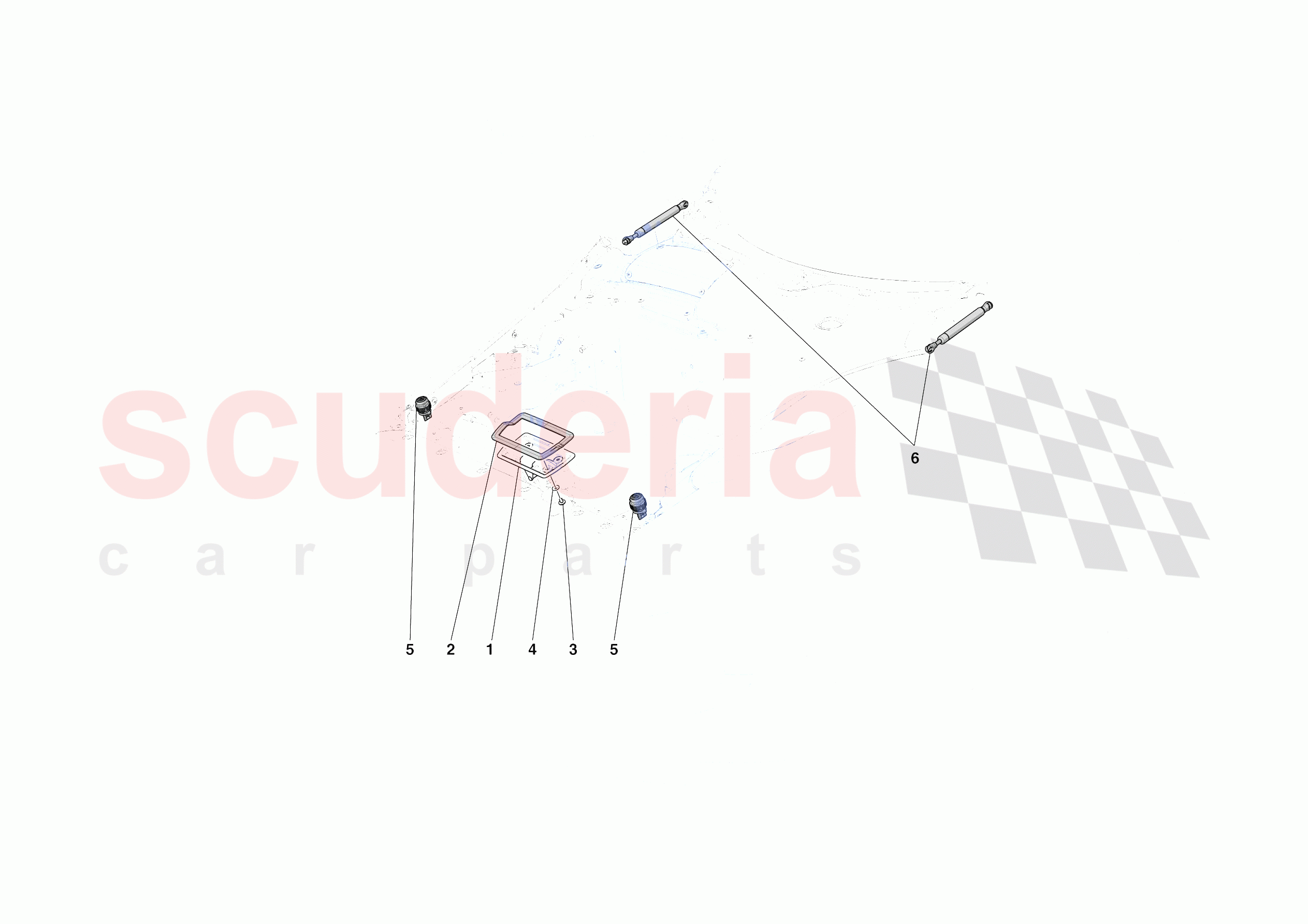 FRONT LID TRIM of Ferrari Ferrari Daytona SP3 Europe