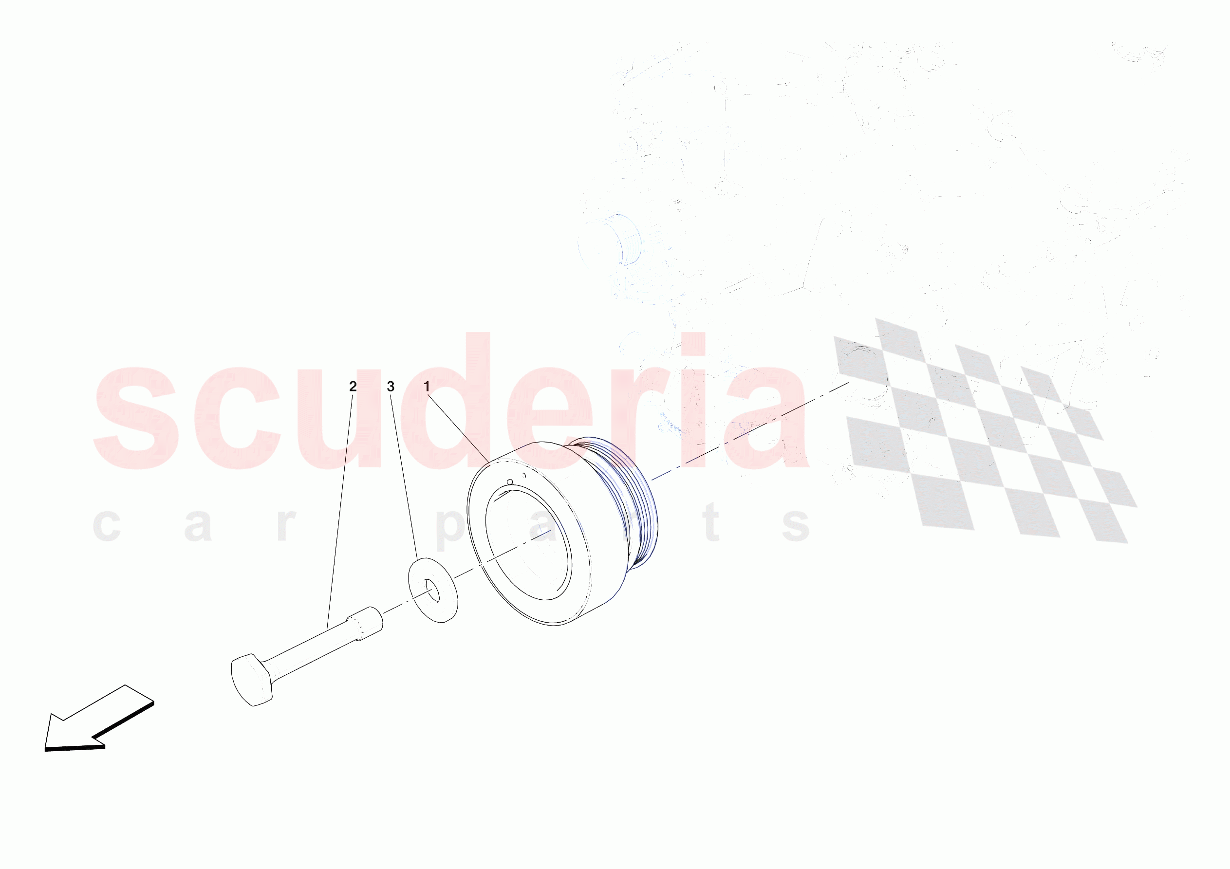 TORSION DAMPER of Ferrari Ferrari Daytona SP3 USA