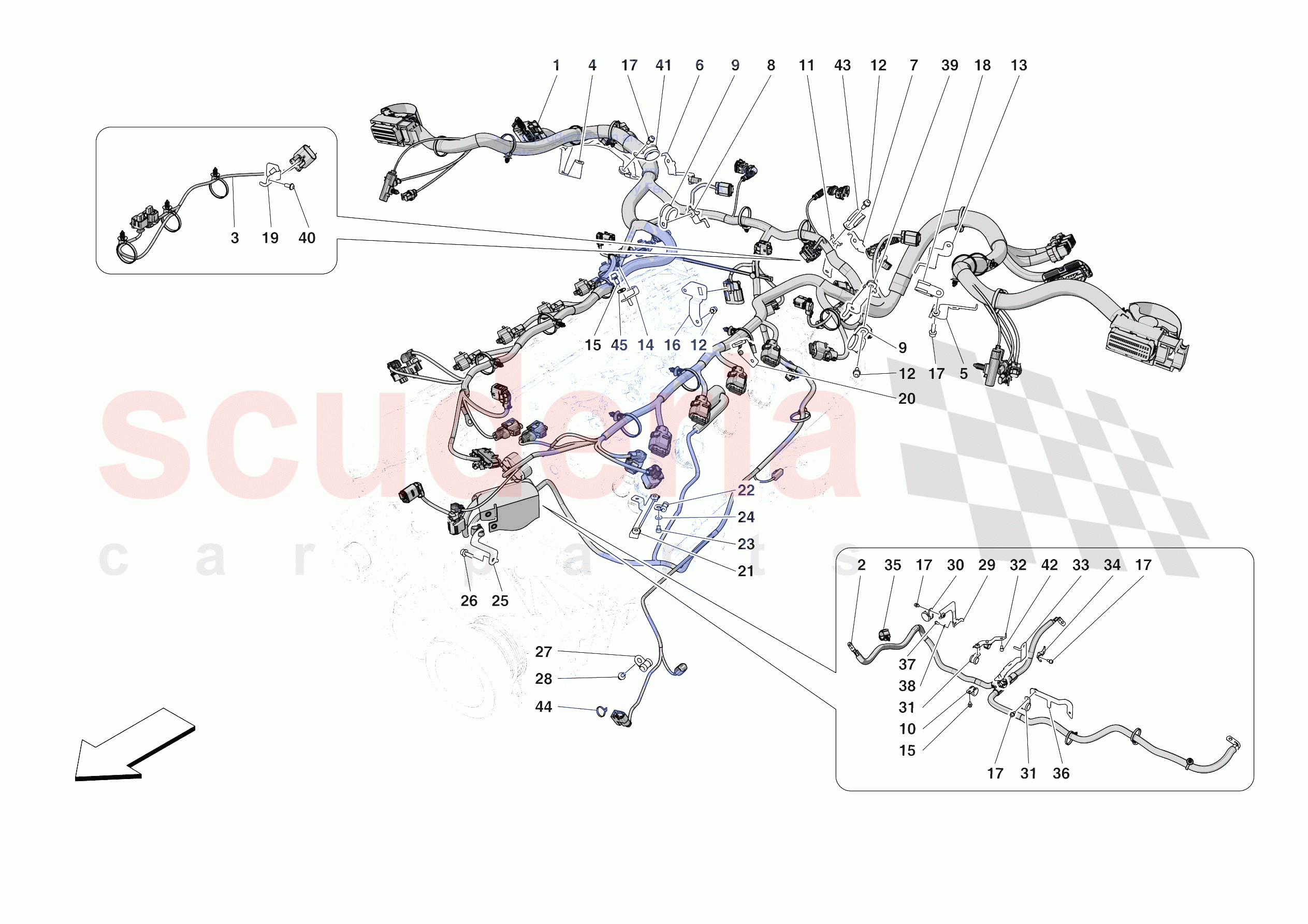 ENGINE ELECTRICAL SYSTEM of Ferrari Ferrari Daytona SP3 USA