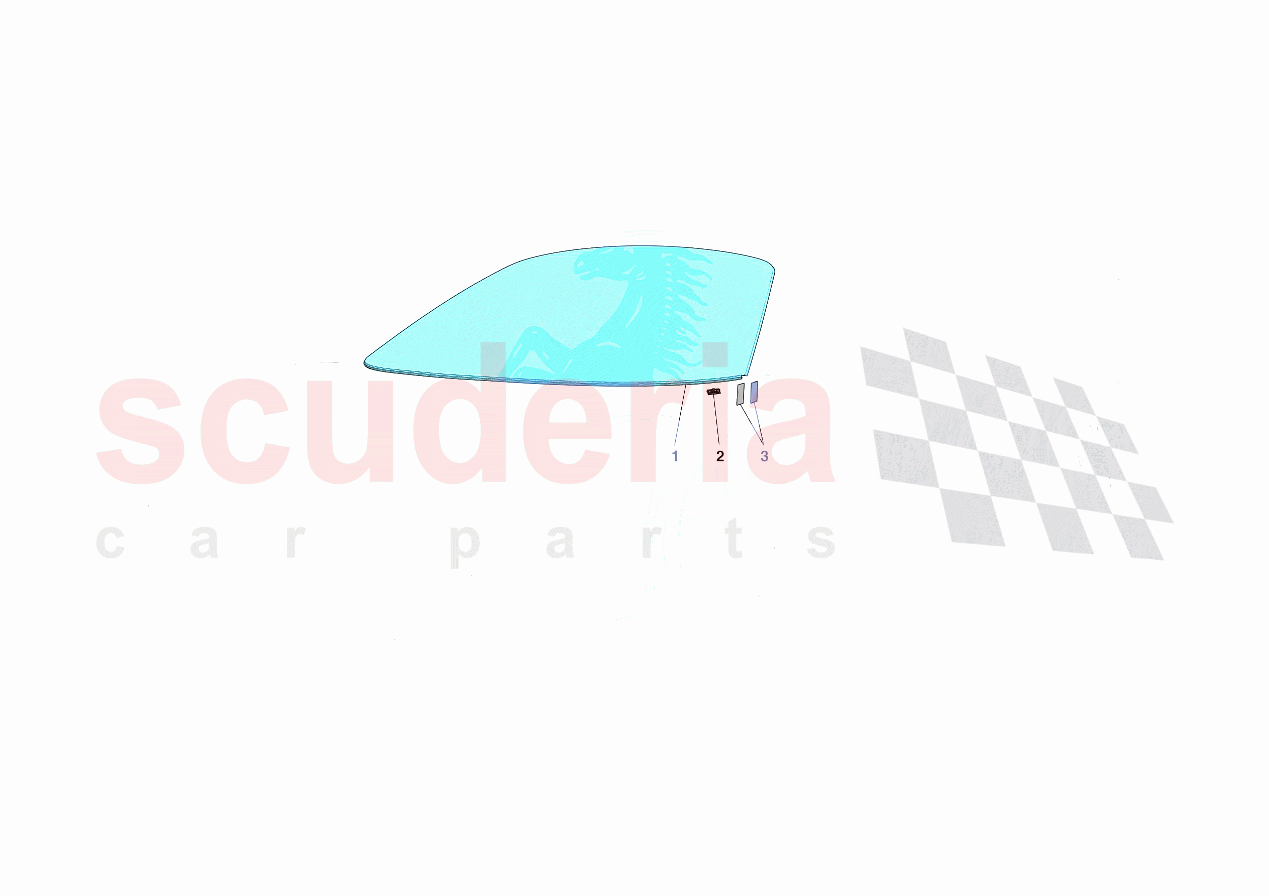 WINDSCREEN of Ferrari Ferrari F8 Spider Europe