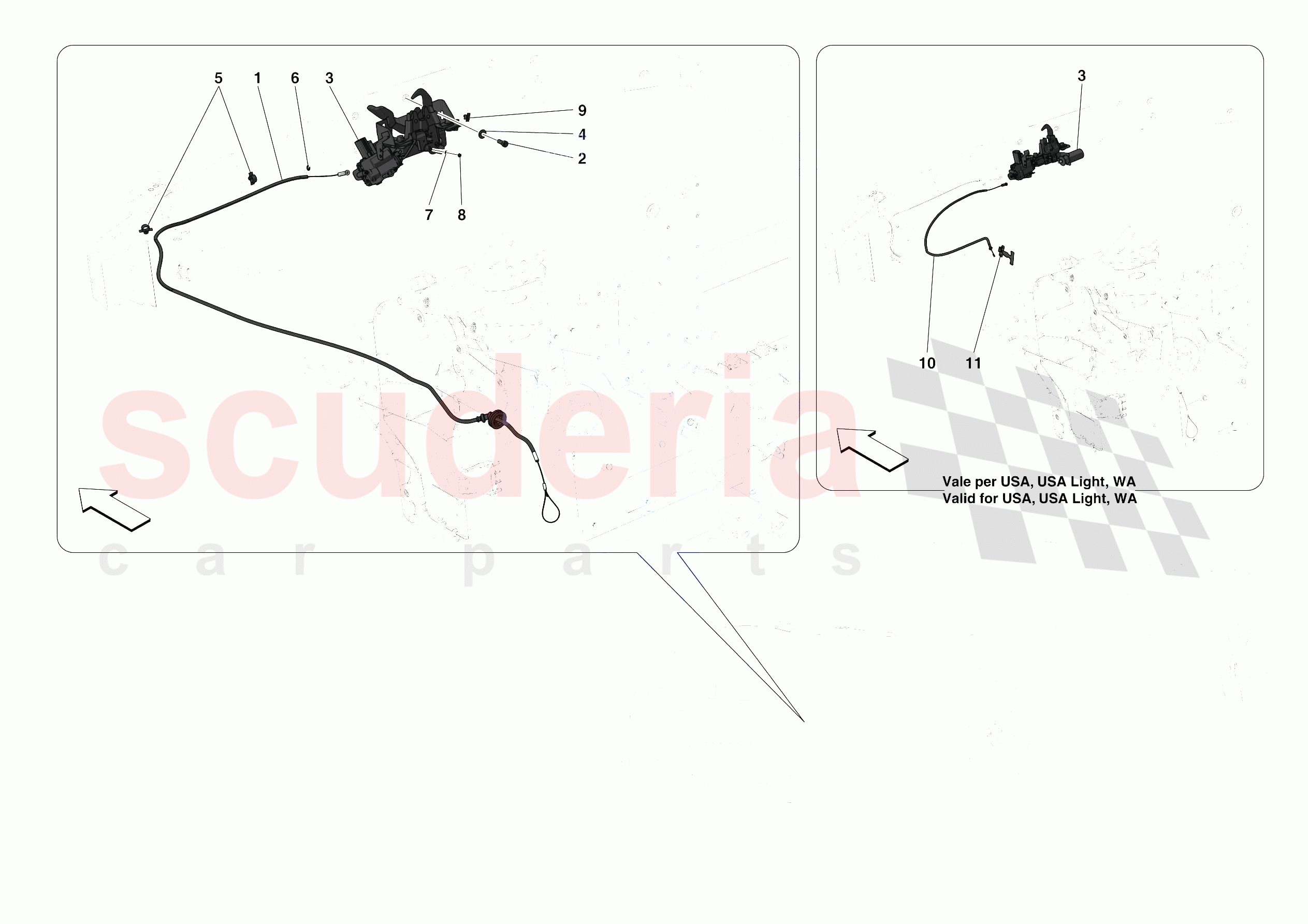 FRONT LID LOCK of Ferrari Ferrari F8 Spider Europe