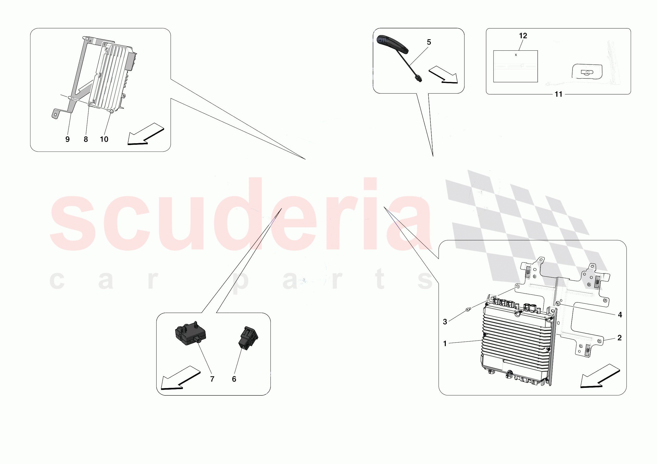 DATA LOGGER SYSTEM of Ferrari Ferrari F8 Spider Europe RH