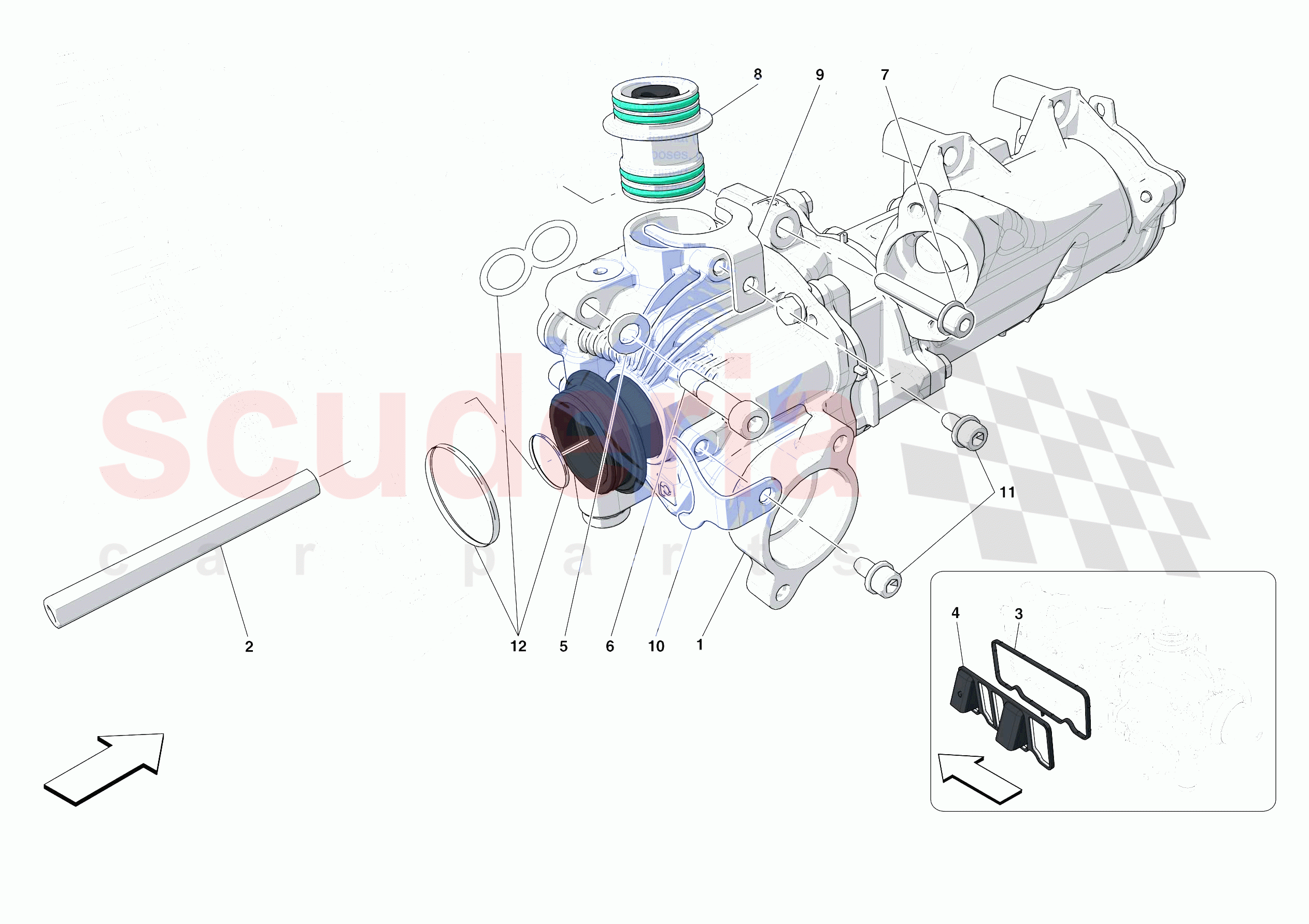 ENGINE OIL PUMP of Ferrari Ferrari F8 Spider USA