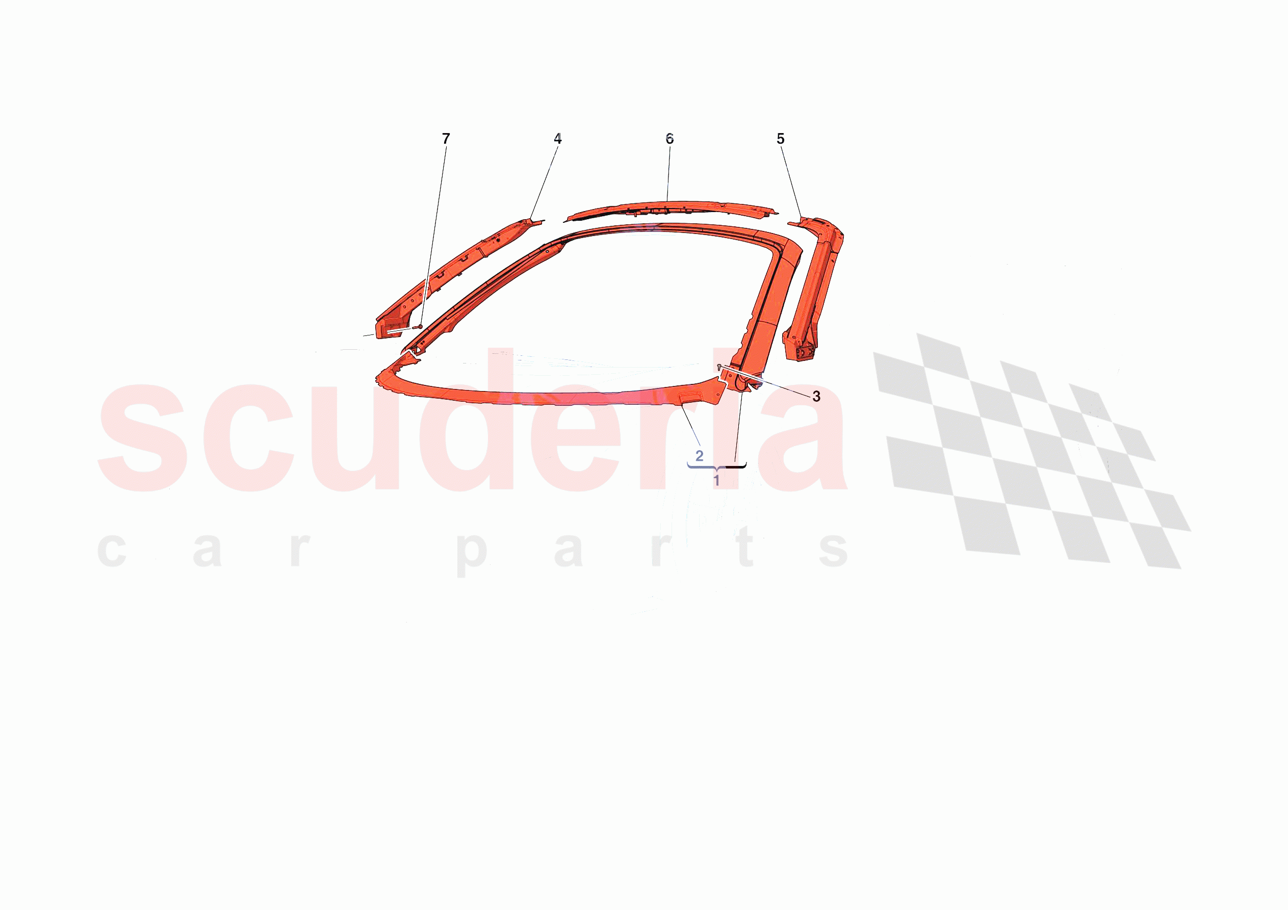 ROOF PANEL of Ferrari Ferrari F8 Spider USA