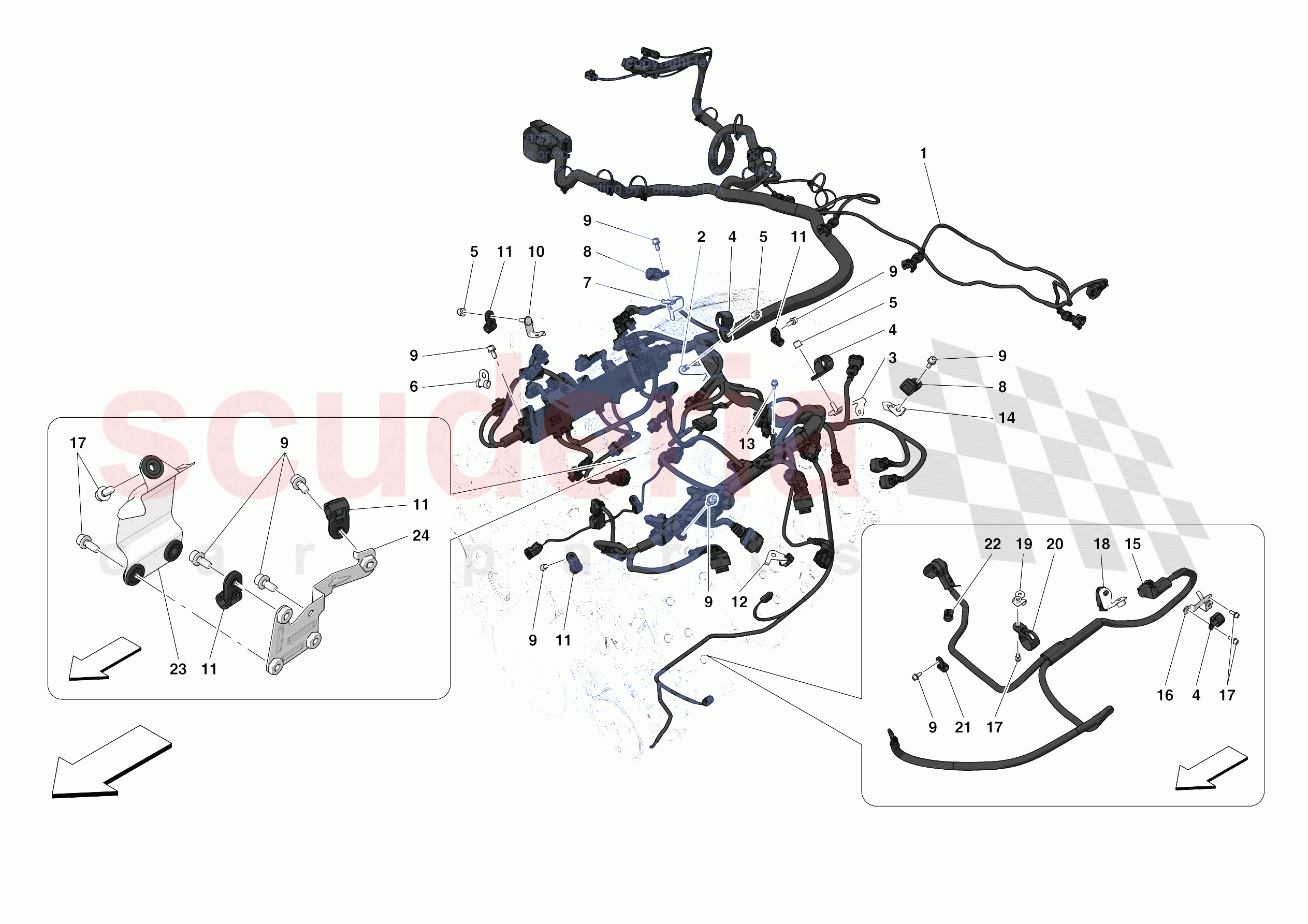 ENGINE ELECTRICAL SYSTEM of Ferrari Ferrari F8 Tributo Europe