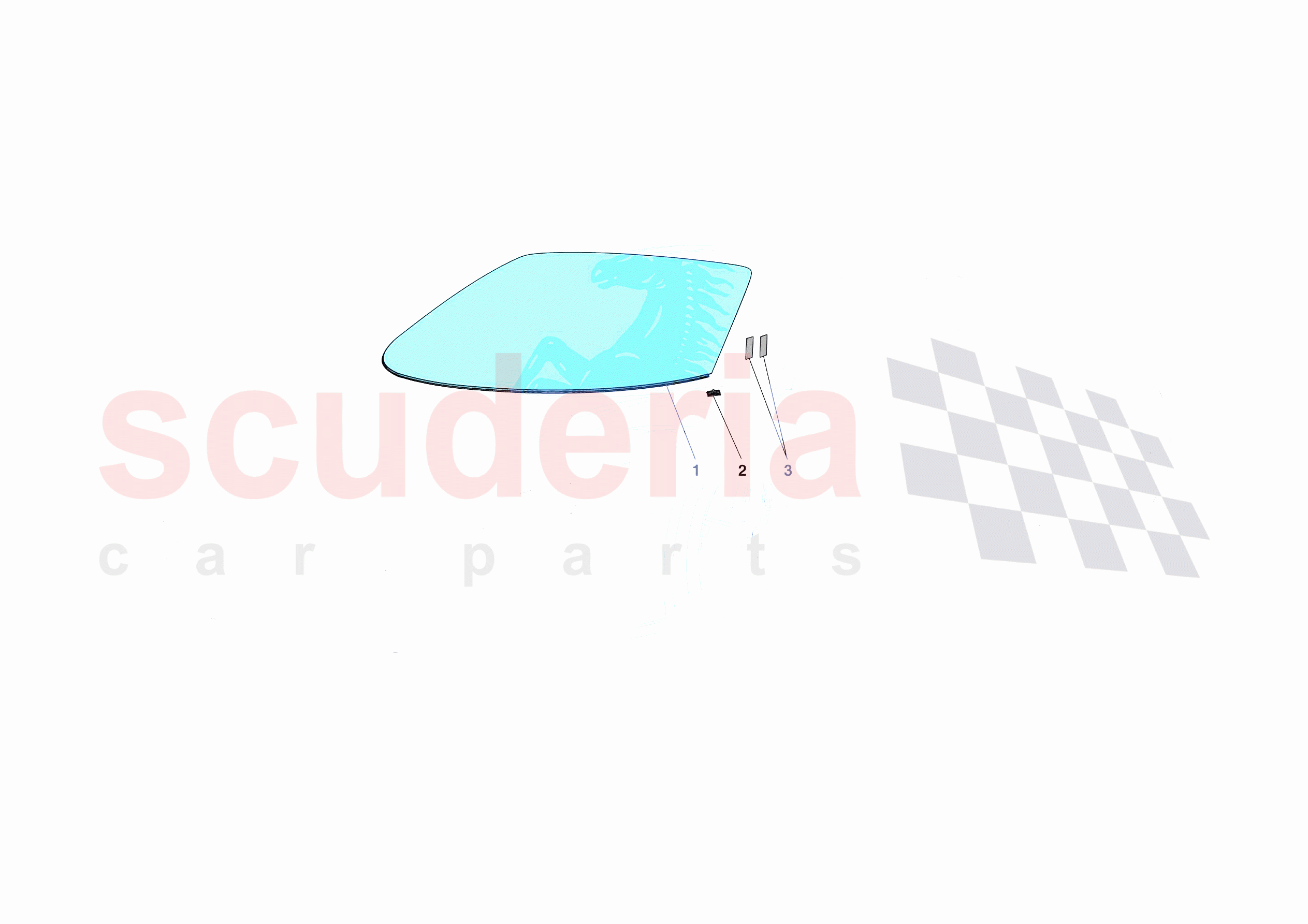 WINDSCREEN of Ferrari Ferrari F8 Tributo Europe