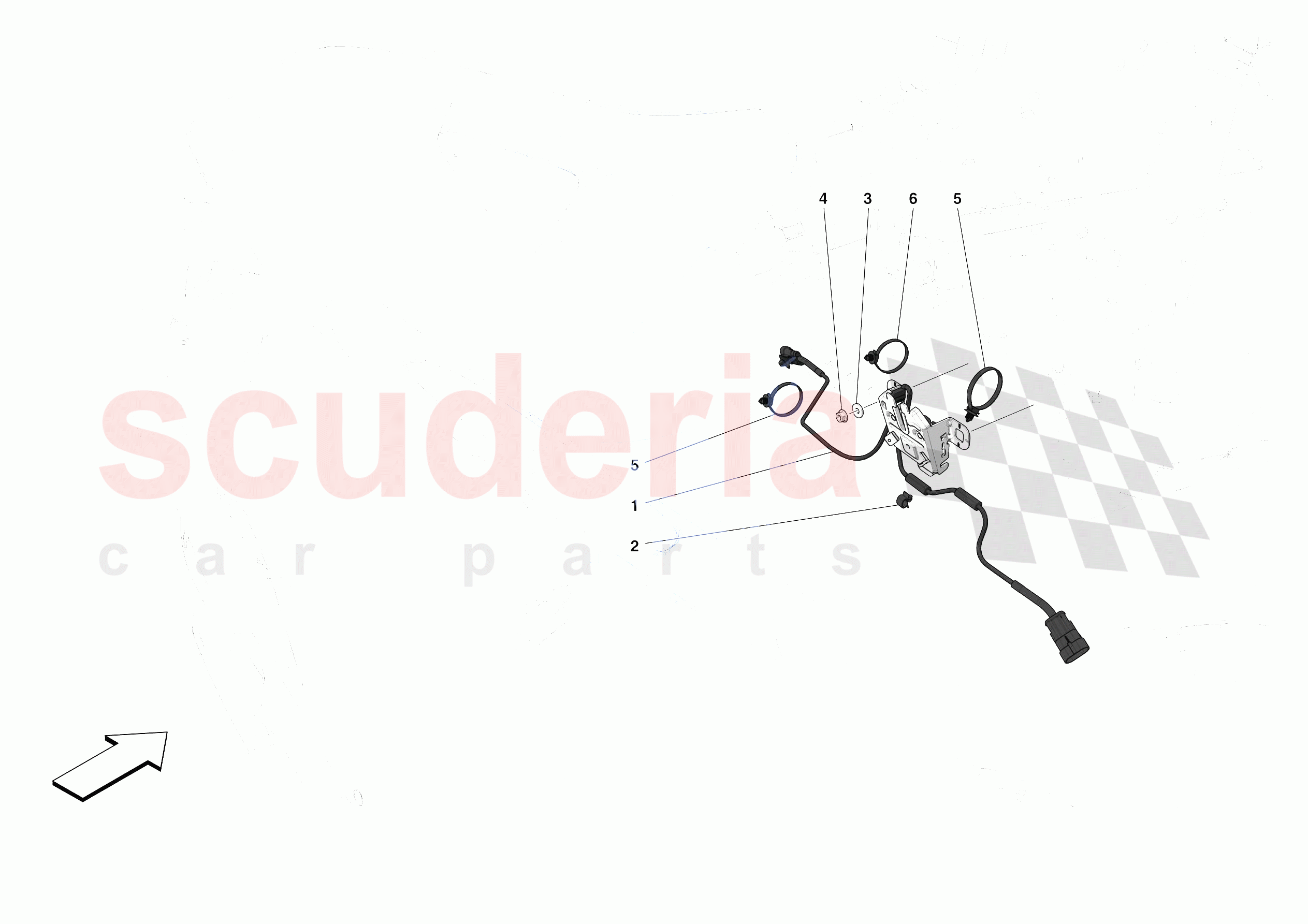 REAR LID LOCK of Ferrari Ferrari F8 Tributo Europe