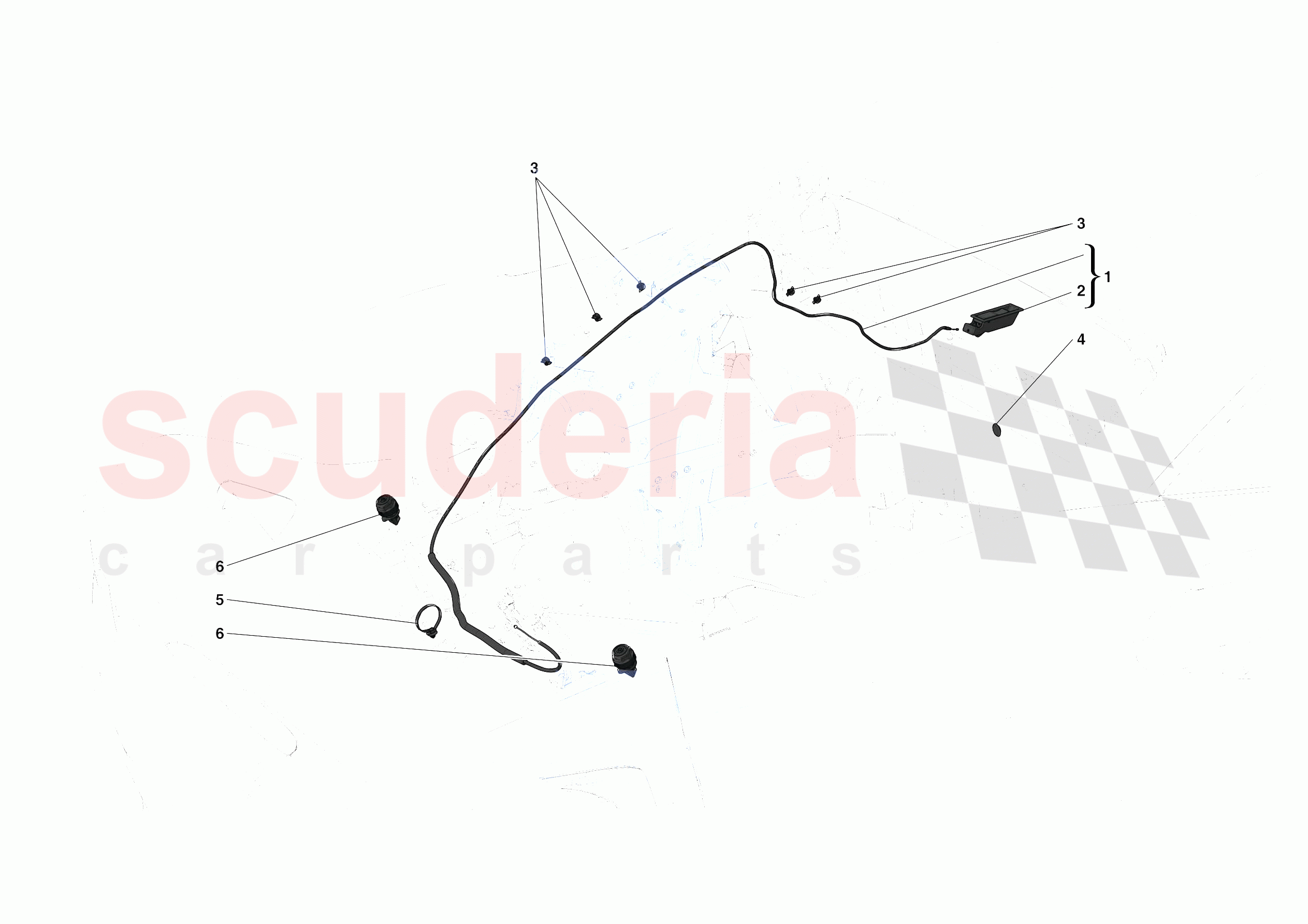 REAR LID OPENING MECHANISM of Ferrari Ferrari F8 Tributo Europe RH