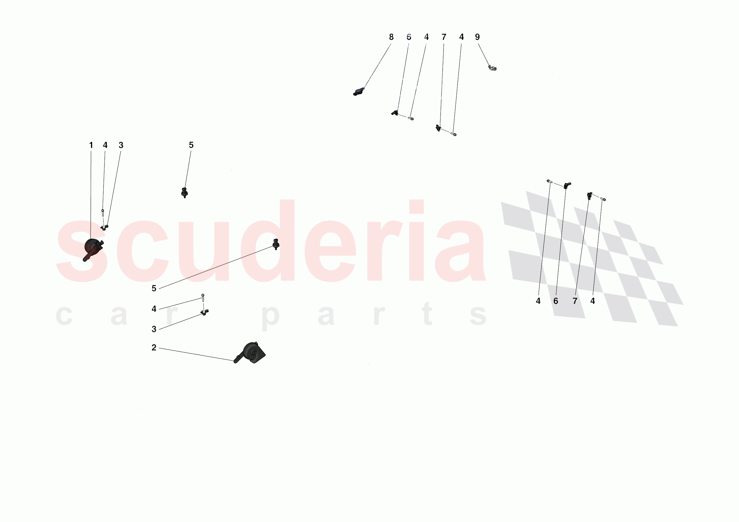 OTHER ELECTRICAL DEVICES of Ferrari Ferrari F8 Tributo Europe RH