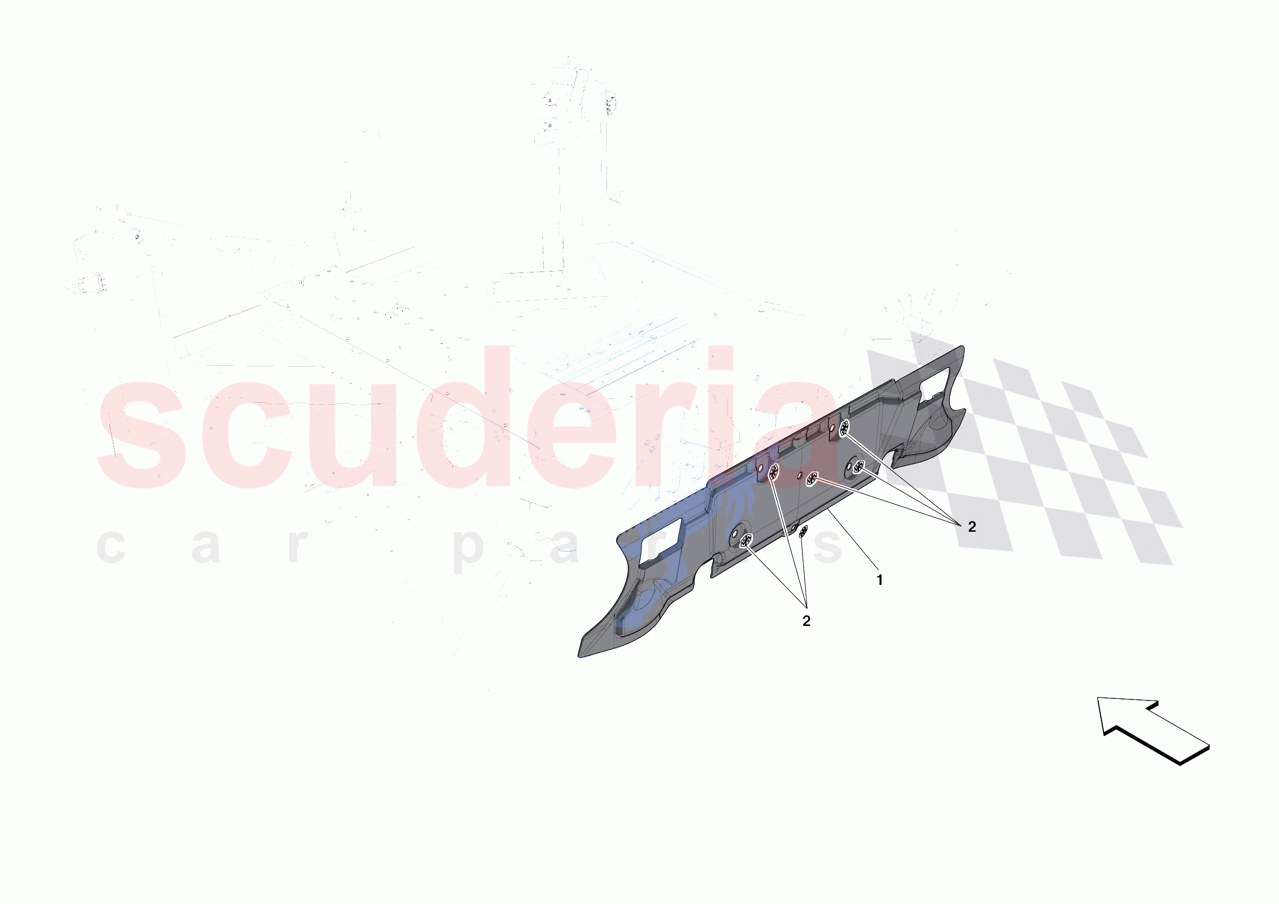 ENGINE COMPARTMENT INSULATION of Ferrari Ferrari F8 Tributo USA