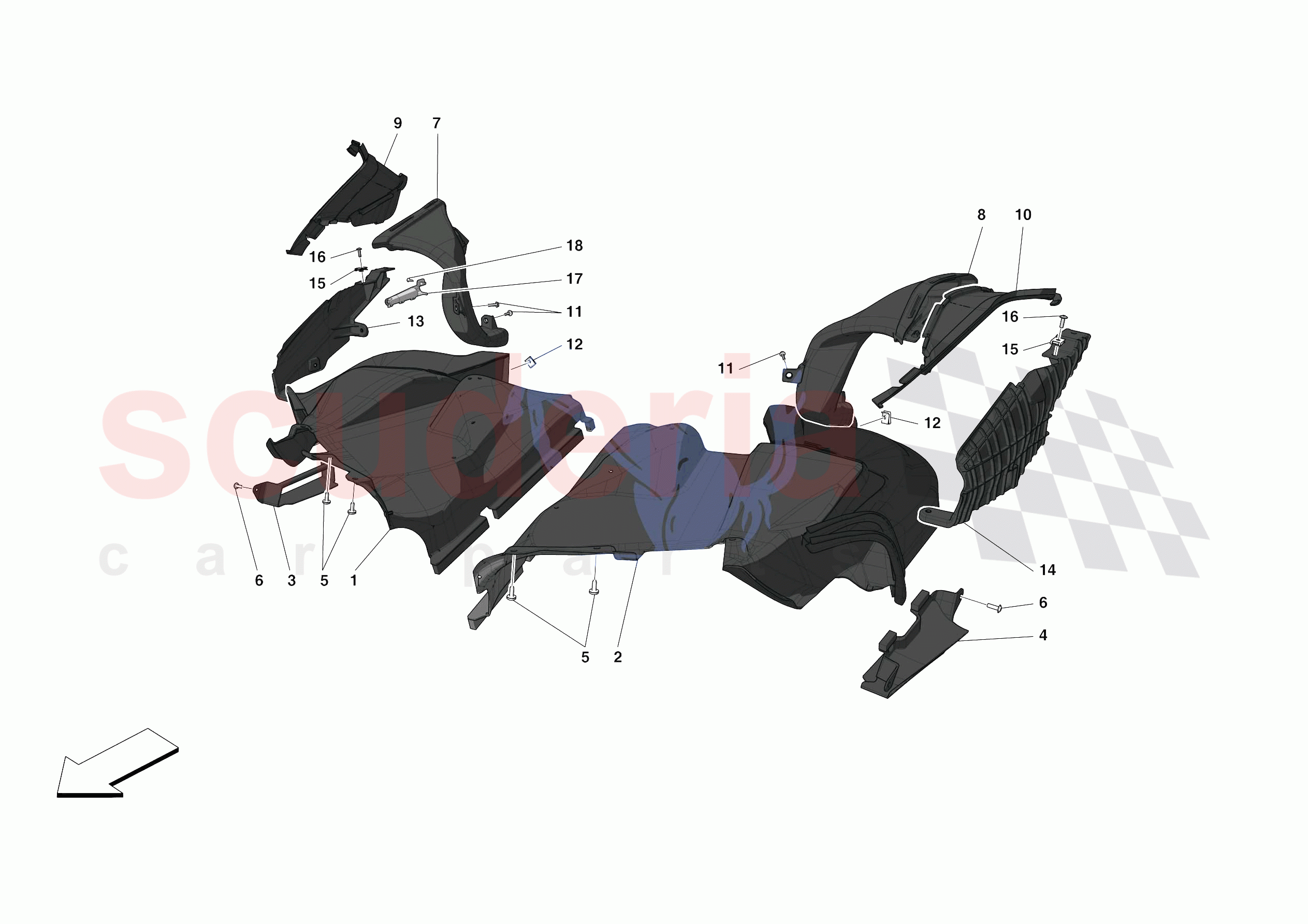 FRONT AIR INTAKES of Ferrari Ferrari F8 Tributo USA