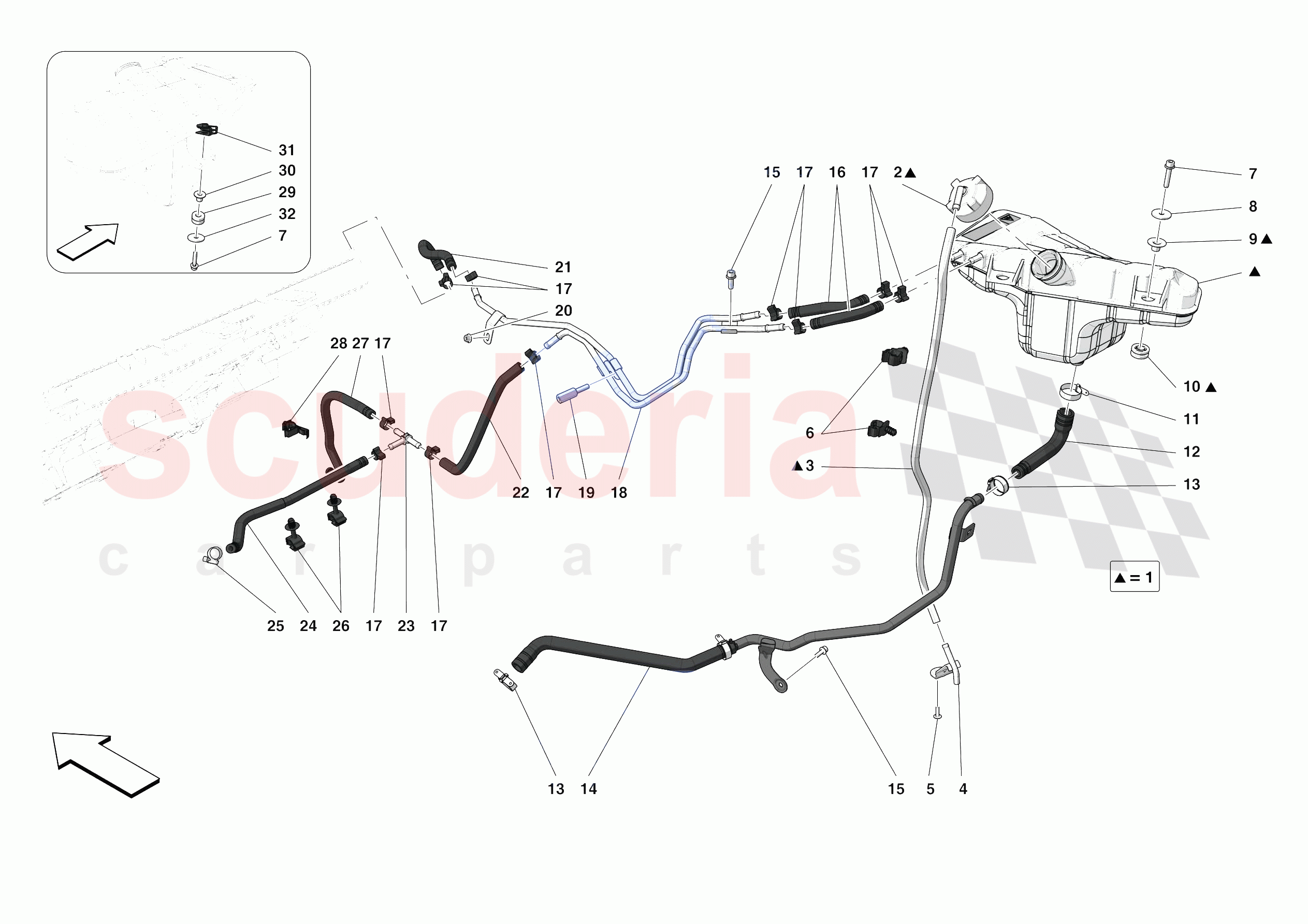 EXPANSION TANK of Ferrari Ferrari Monza SPA2 Europe