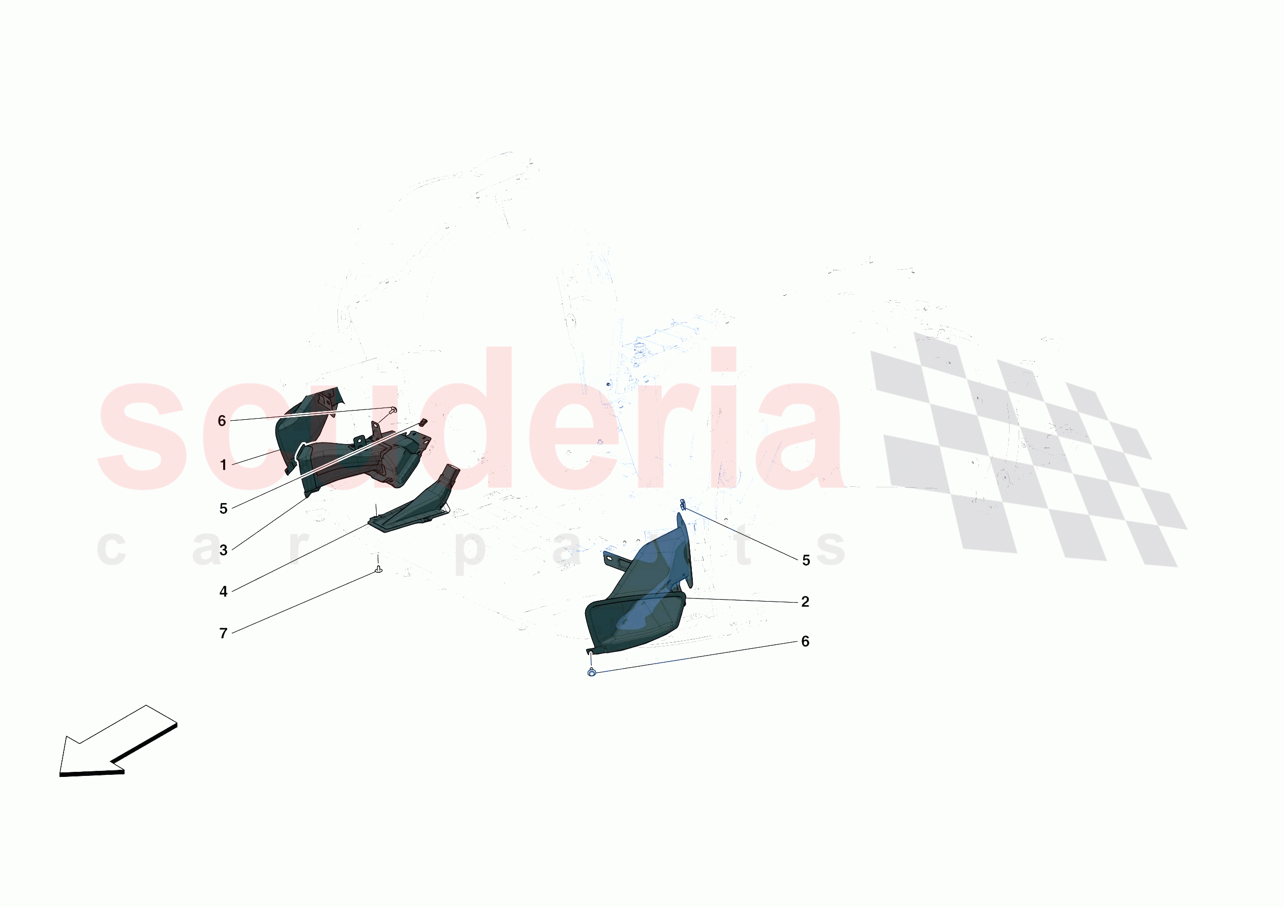 FRONT AIR INTAKES of Ferrari Ferrari Monza SPA2 Europe