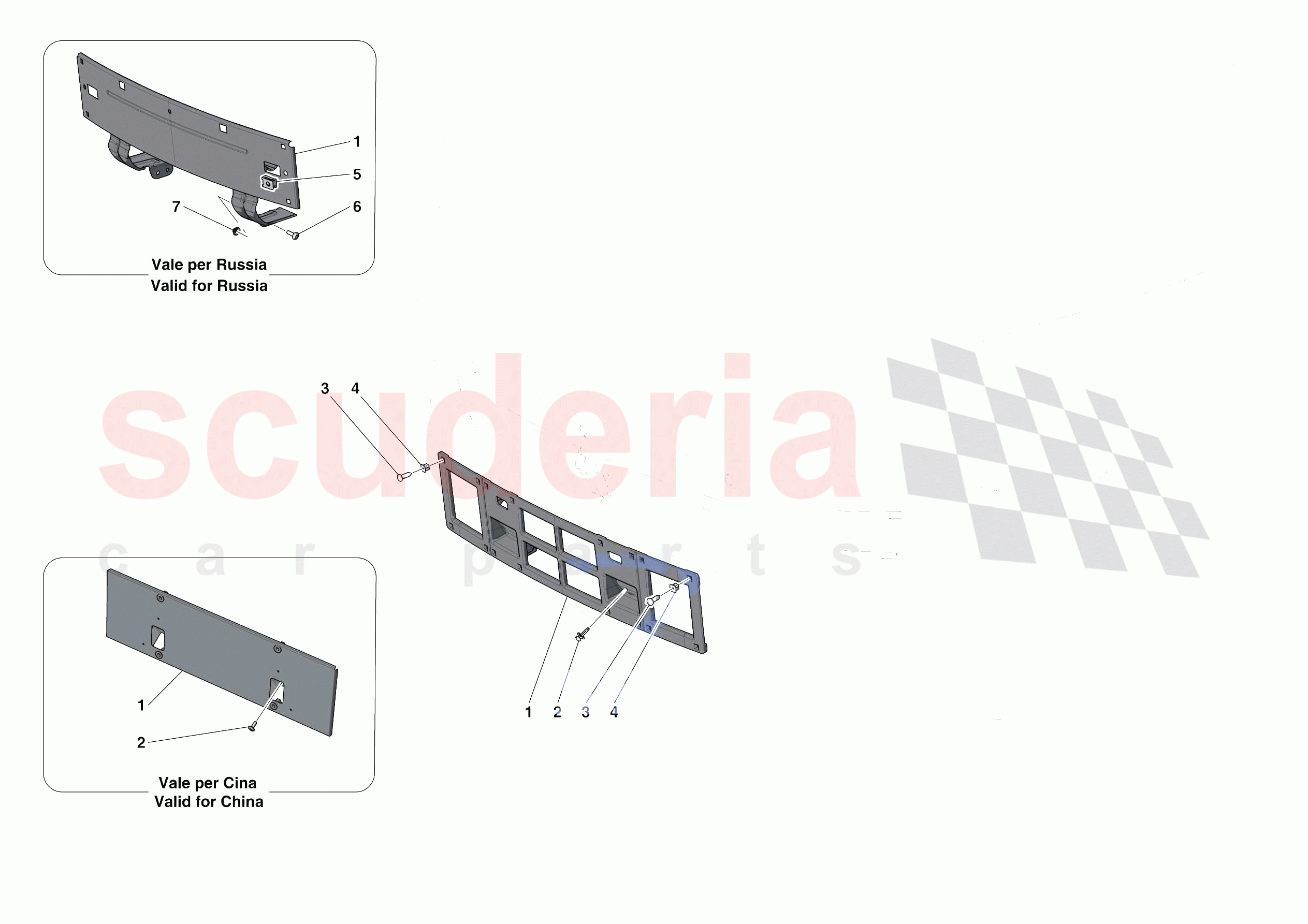 INSTALLING FRONT LICENSE PLATE of Ferrari Ferrari Portofino Europe RH