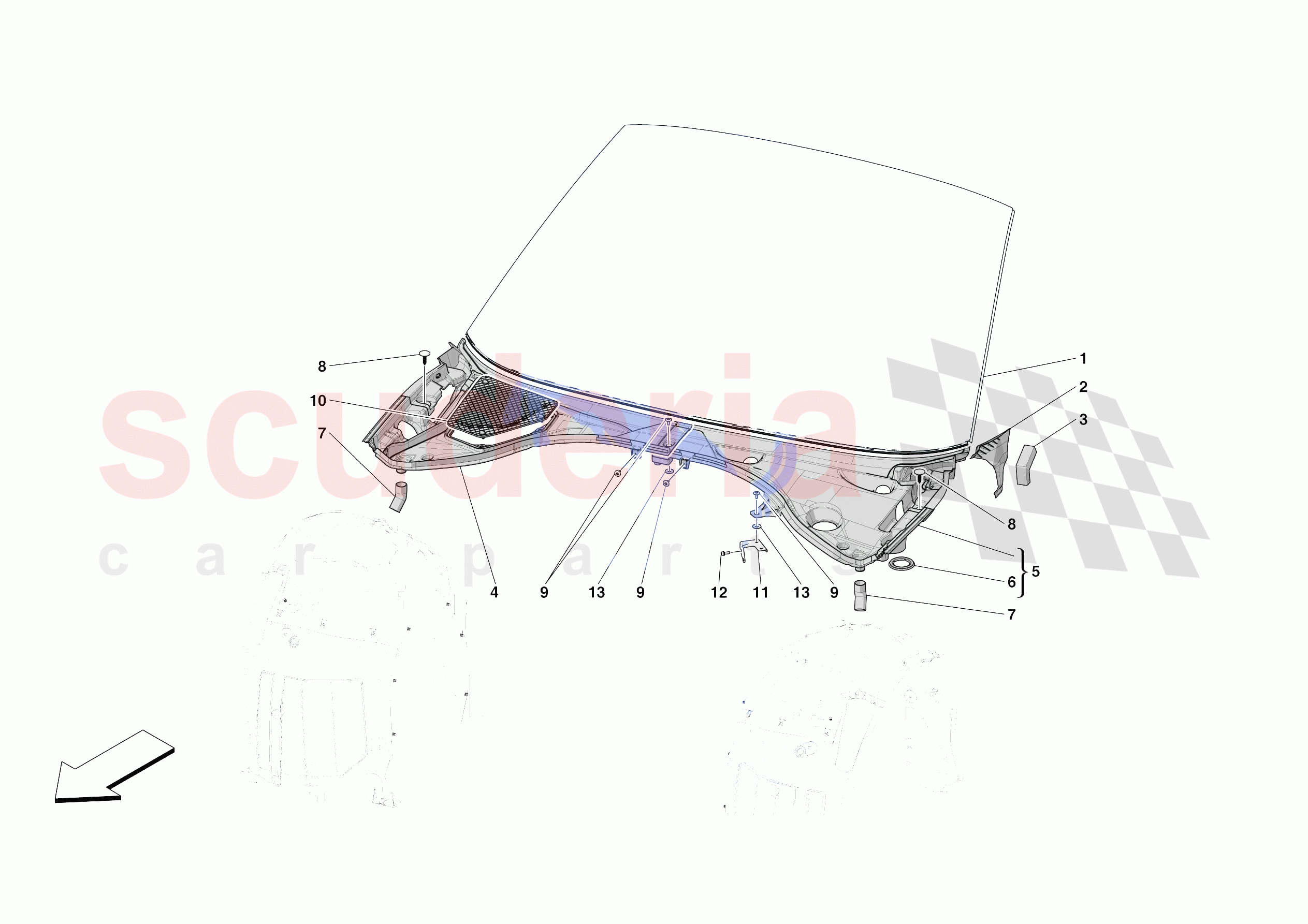 WINDSCREEN of Ferrari Ferrari Portofino M Europe