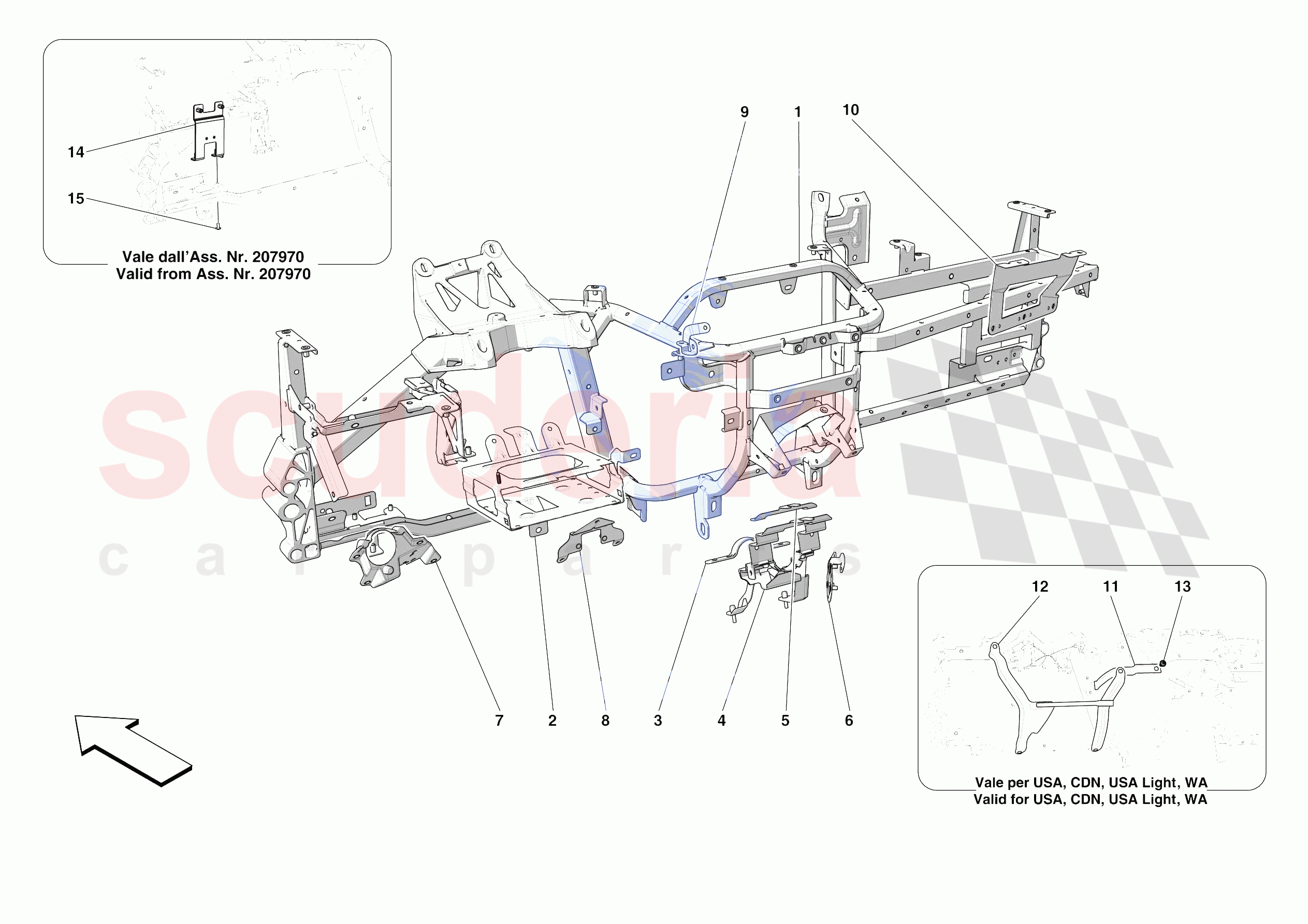 DASHBOARD - SUBSTRUCTURE -NOT FOR RHD- of Ferrari Ferrari Portofino M Europe
