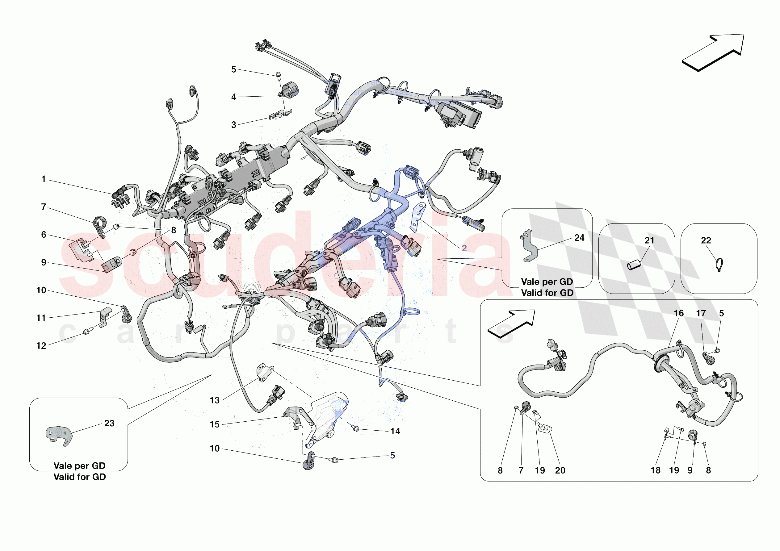 ENGINE ELECTRICAL SYSTEM of Ferrari Ferrari Portofino M Europe RH