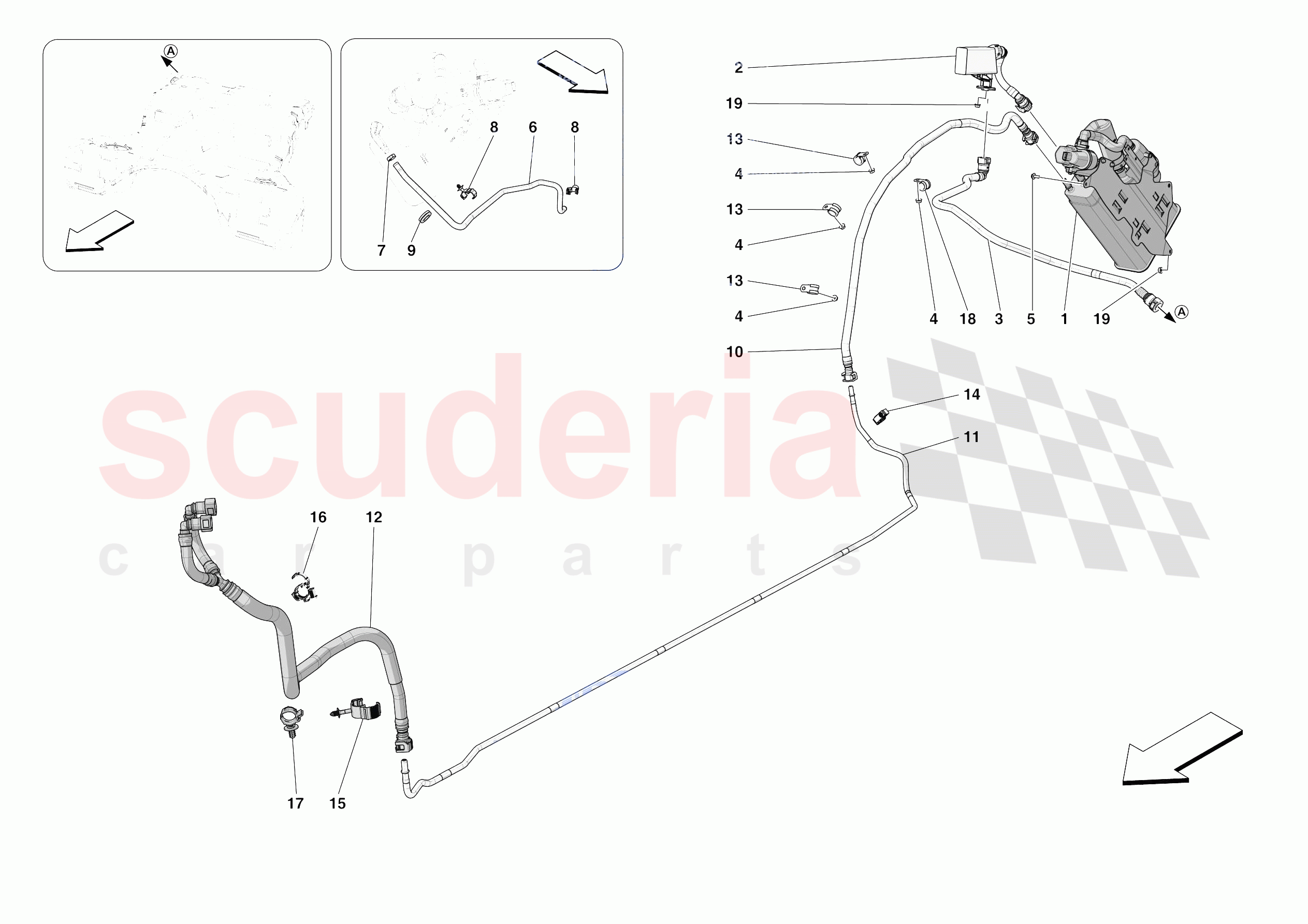 EVAPORATIVE EMISSIONS CONTROL SYSTEM of Ferrari Ferrari Portofino M Europe RH