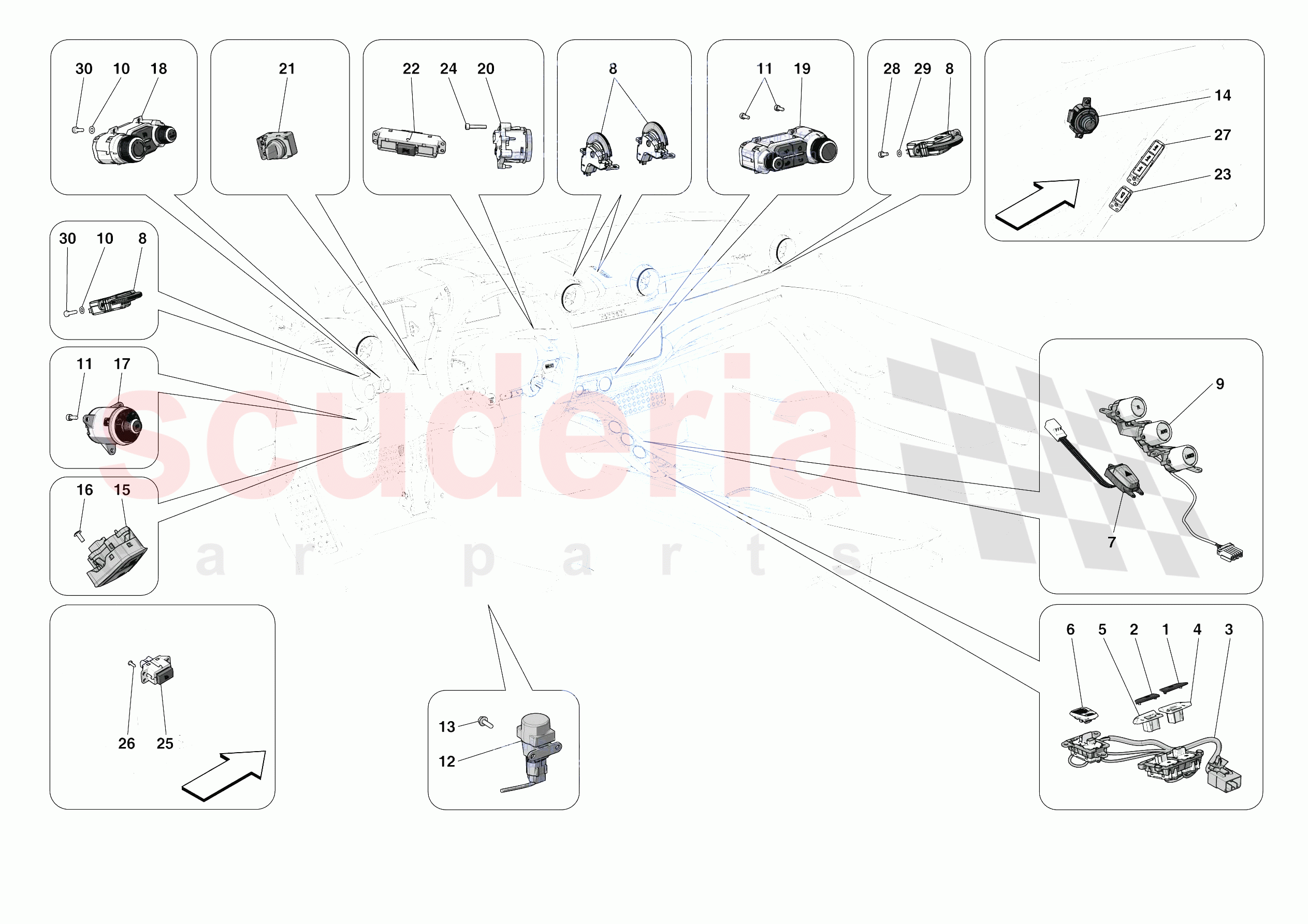 OTHER ELECTRIC CONTROLS of Ferrari Ferrari Portofino USA