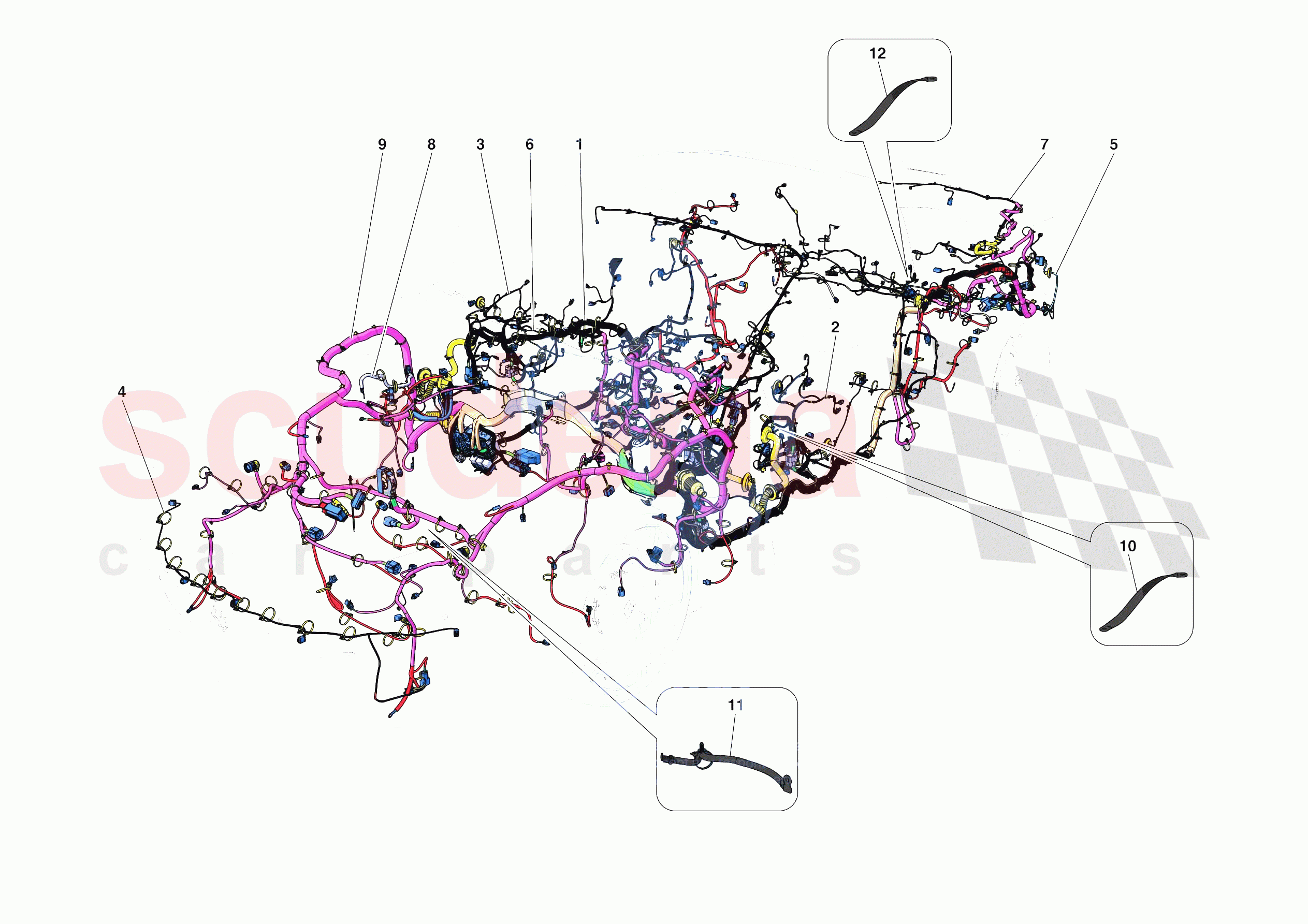 LOW VOLTAGE SYSTEM WIRING HARNESSES of Ferrari Ferrari Portofino USA