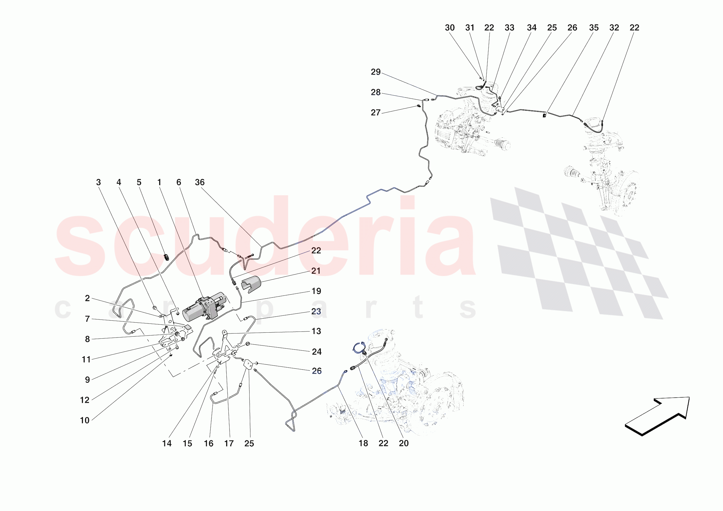 LIFTING THE VEHICLE of Ferrari Ferrari Purosangue Europe
