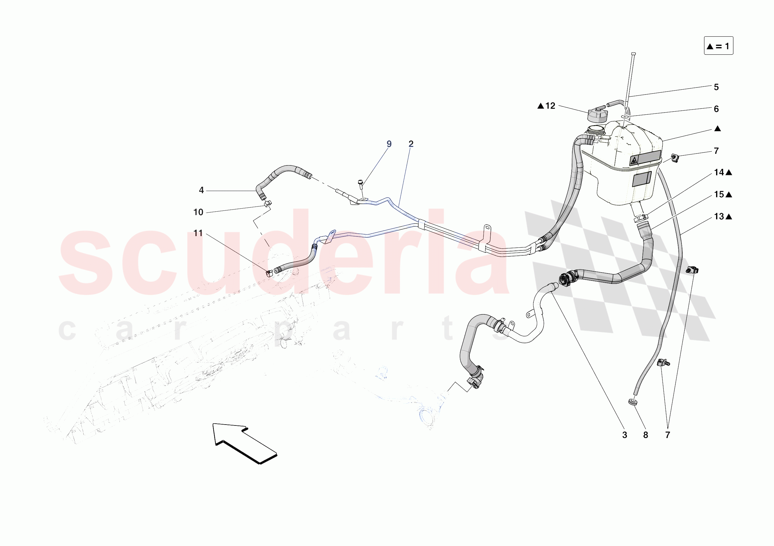 EXPANSION TANK of Ferrari Ferrari Purosangue USA