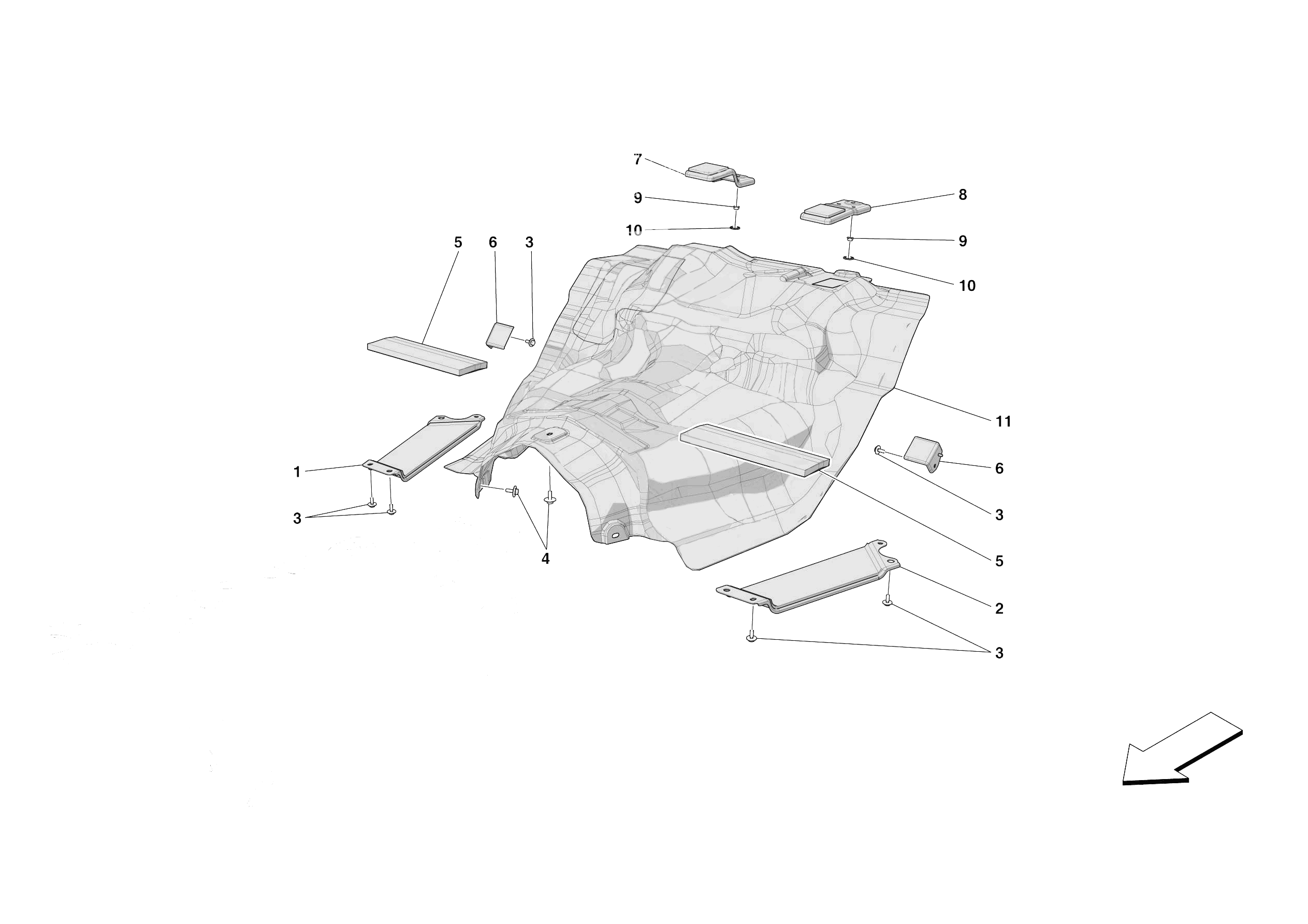 TANK MOUNTS of Ferrari Ferrari Roma Europe