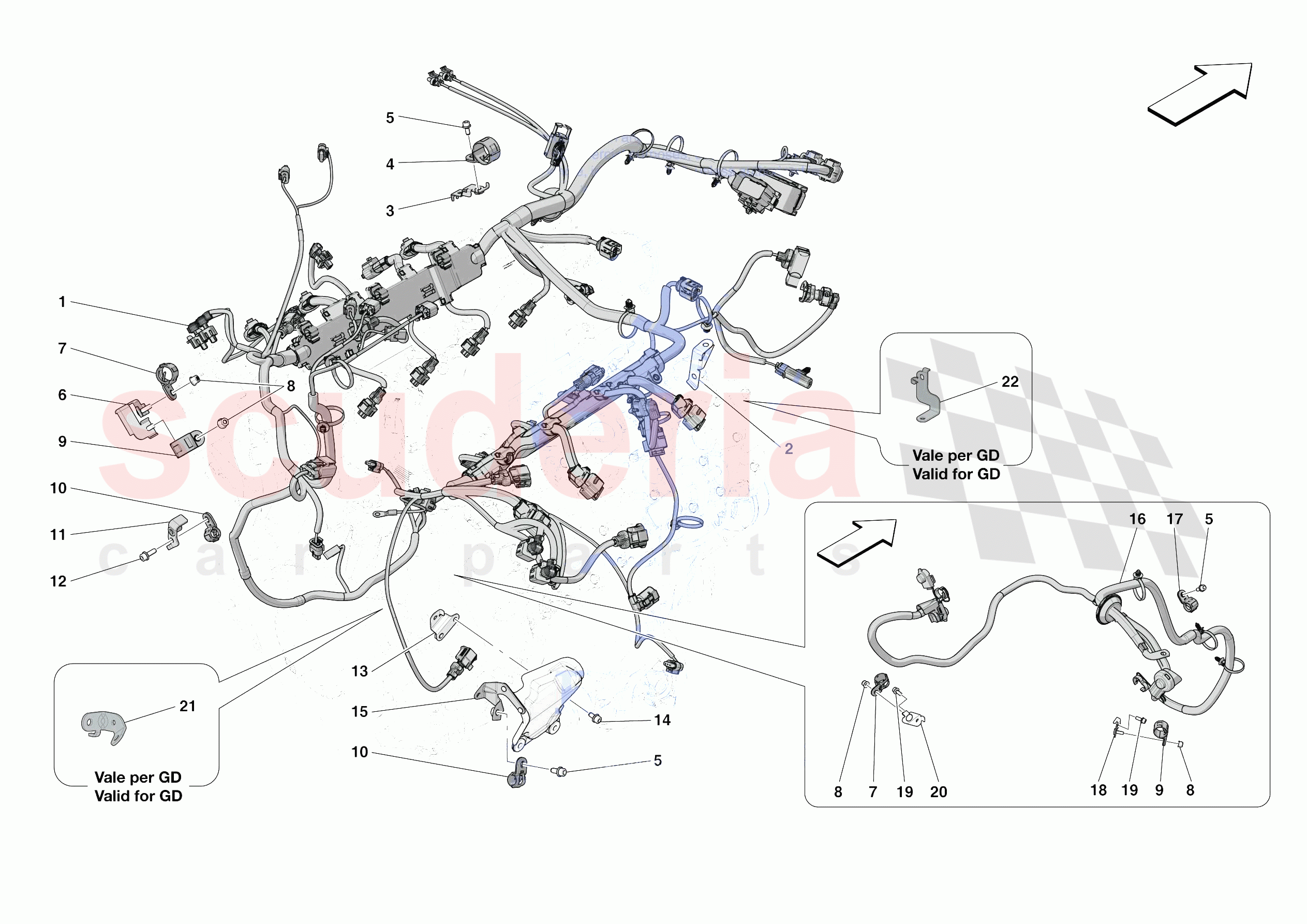 ENGINE ELECTRICAL SYSTEM of Ferrari Ferrari Roma Europe RH