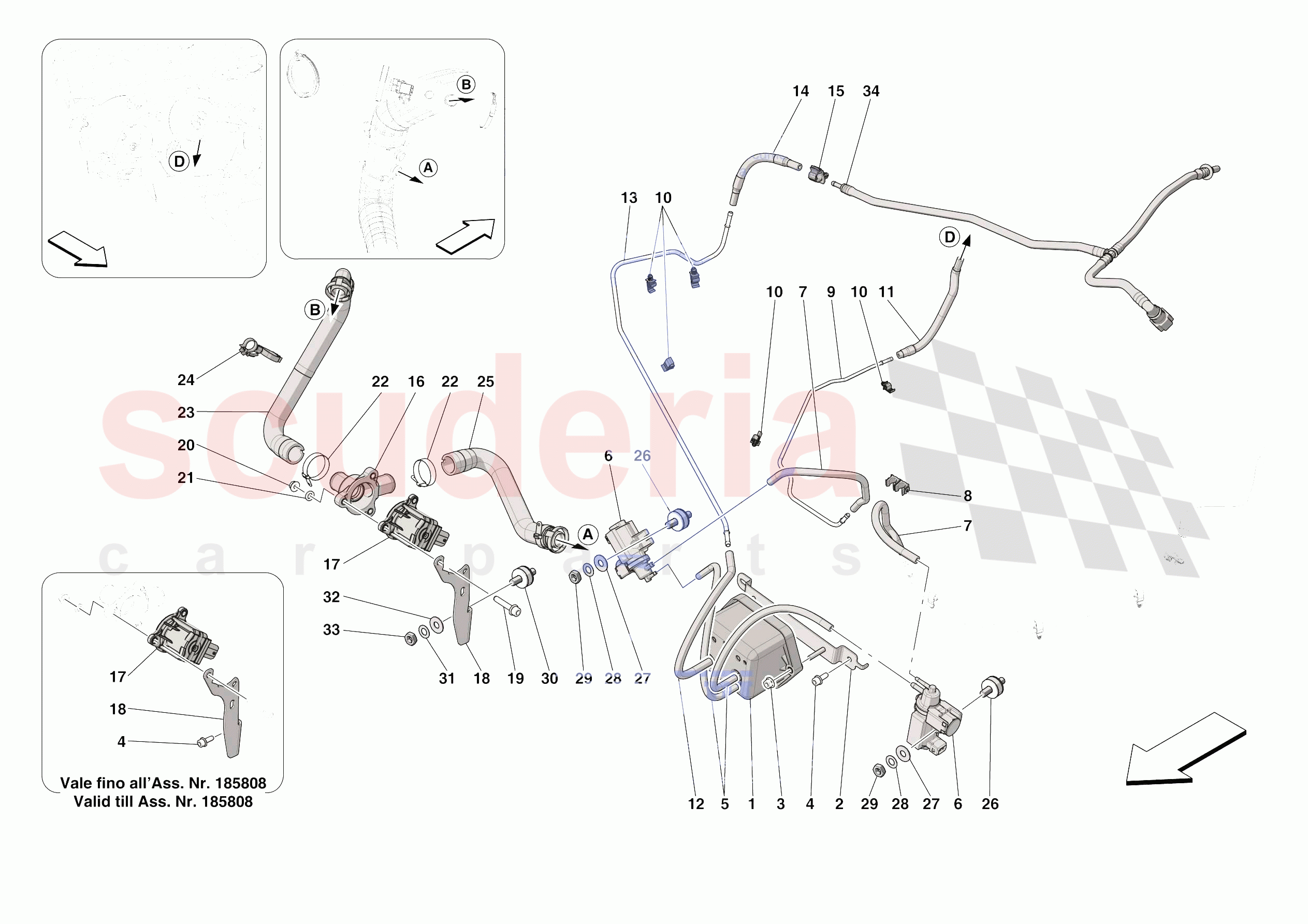 TURBOCHARGING SYSTEM ADJUSTMENTS of Ferrari Ferrari Roma Europe RH
