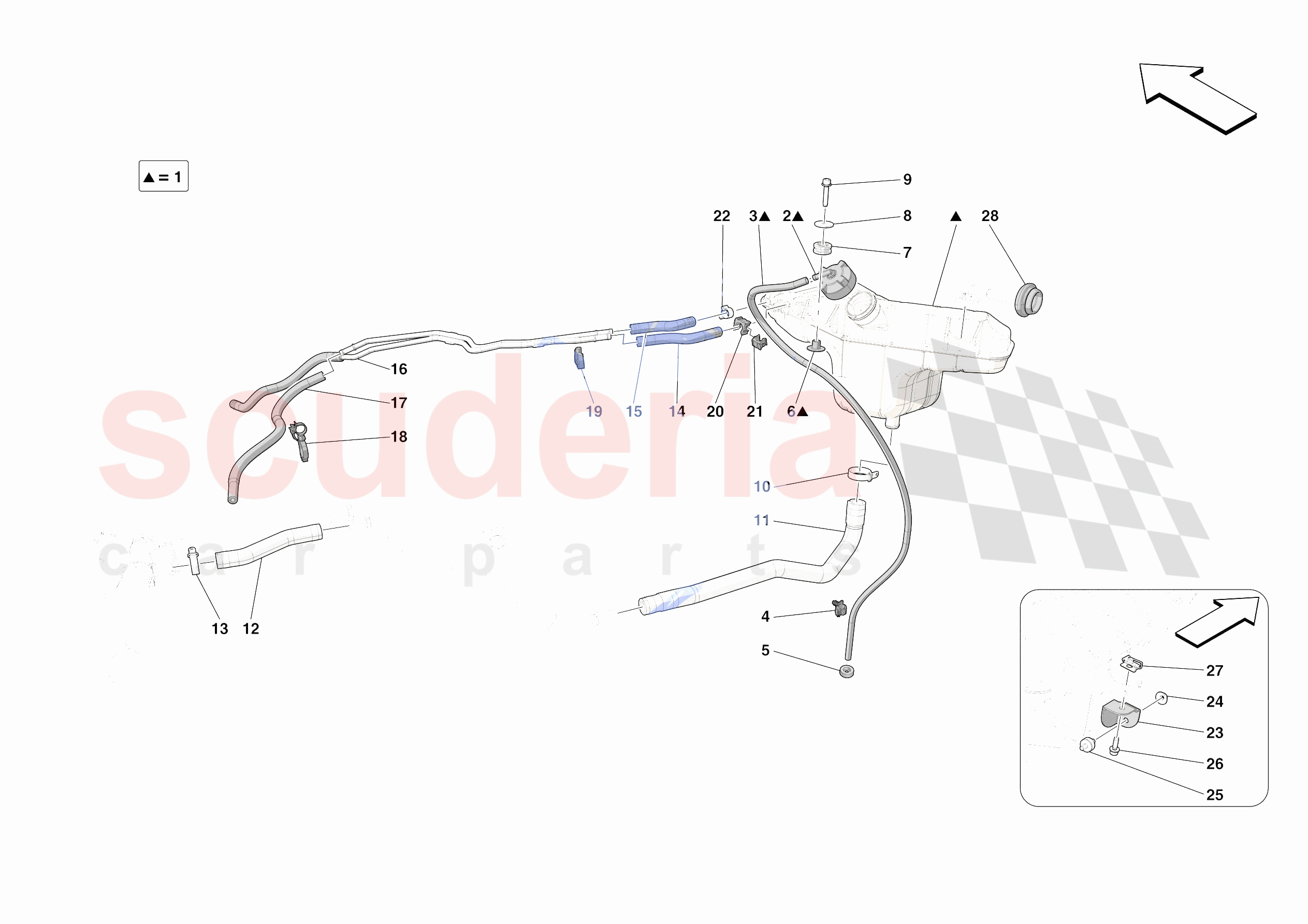 EXPANSION TANK of Ferrari Ferrari Roma Spider Europe