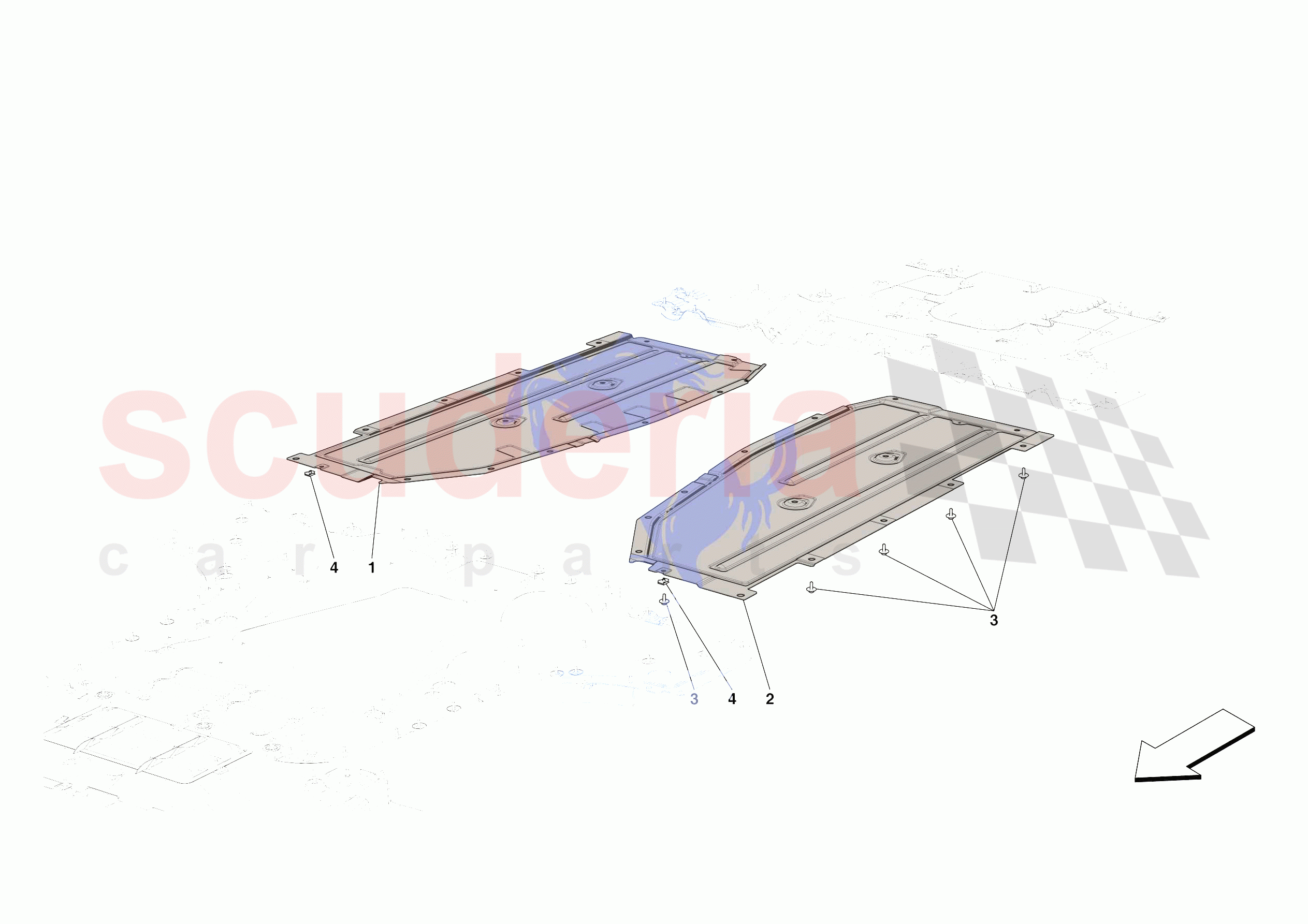 CENTRE SHIELDS of Ferrari Ferrari Roma Spider Europe