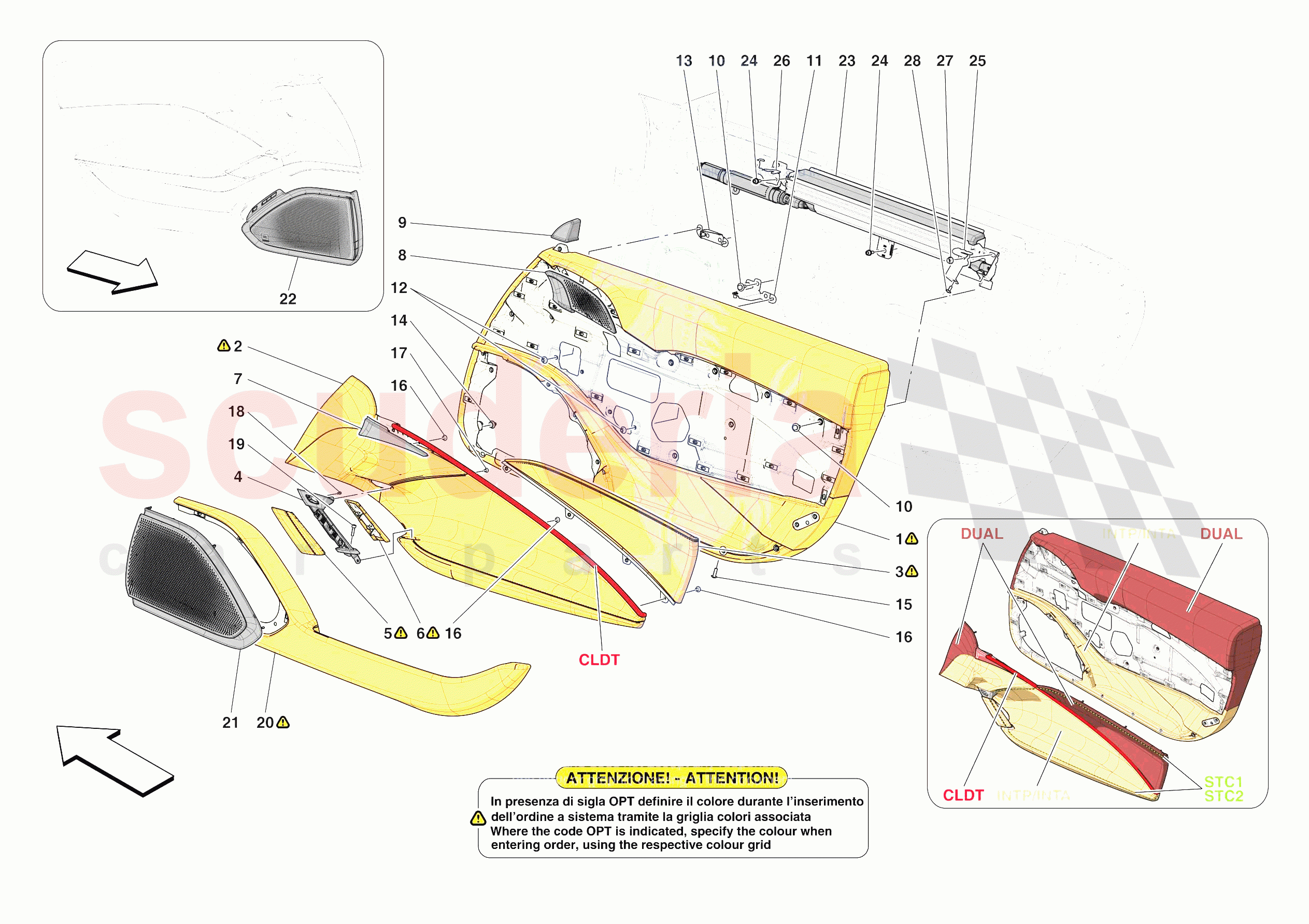 DOORS - TRIM of Ferrari Ferrari Roma Spider Europe