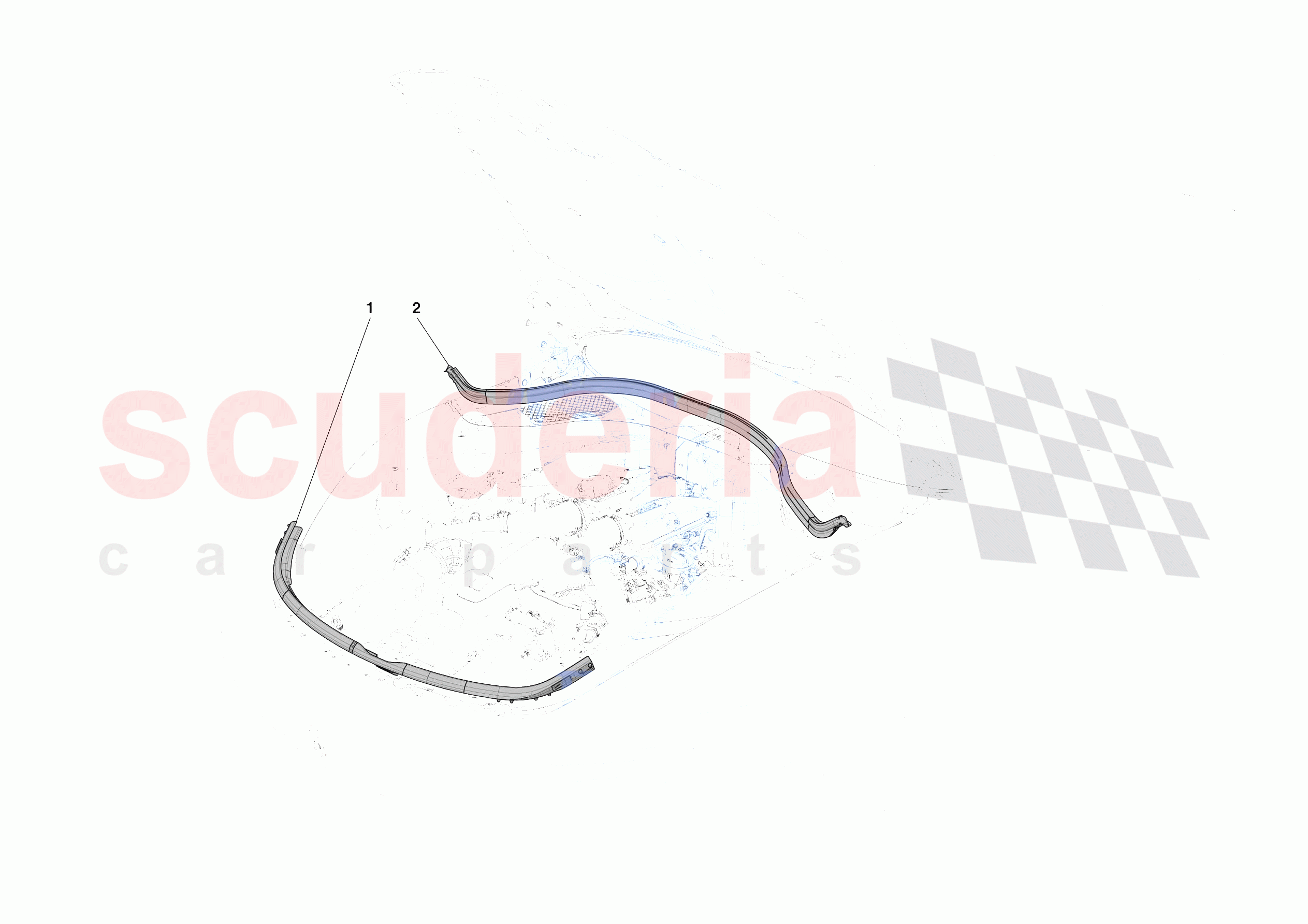 FRONT LID SEALS of Ferrari Ferrari Roma Spider Europe