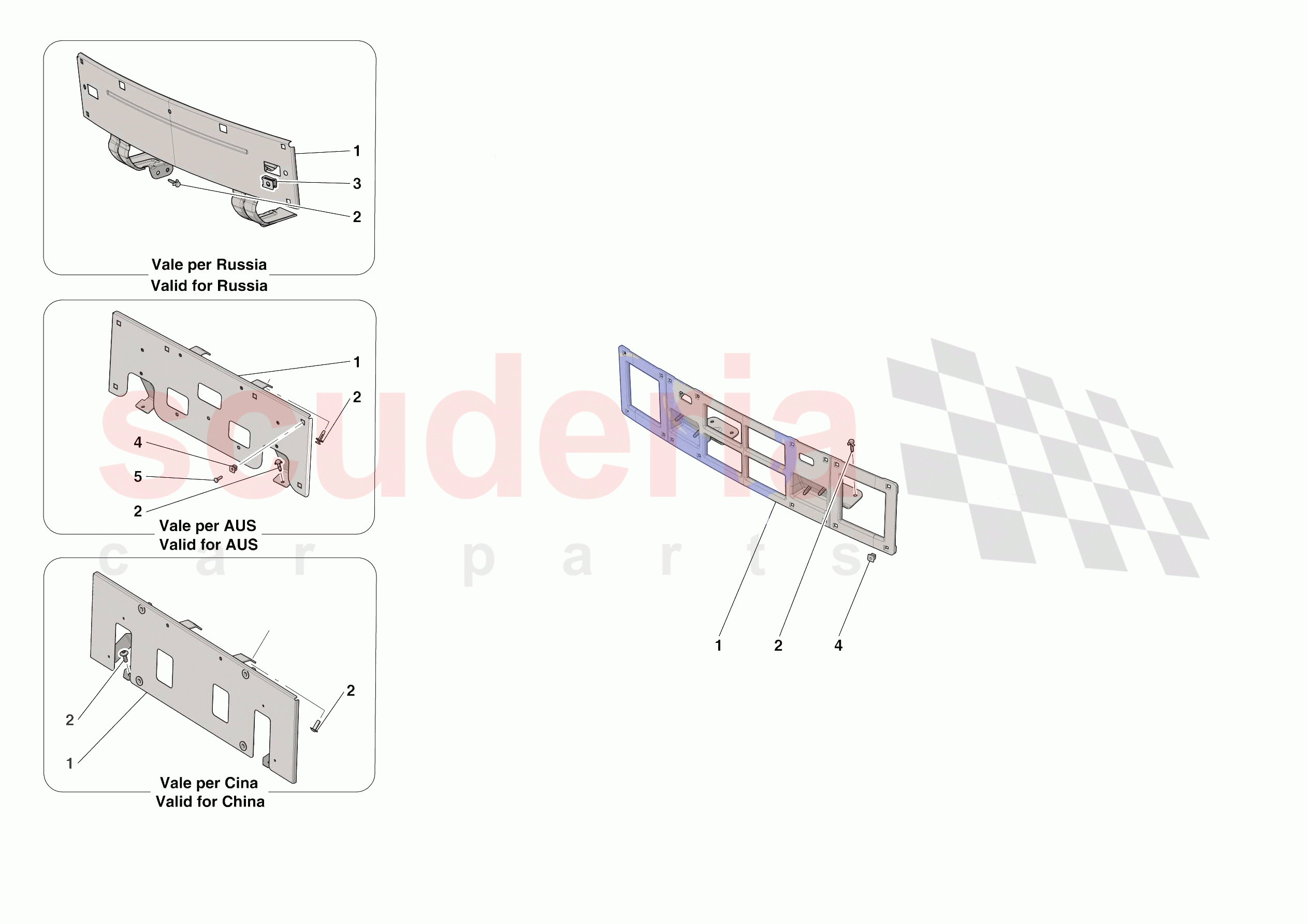 INSTALLING FRONT LICENSE PLATE of Ferrari Ferrari Roma Spider Europe