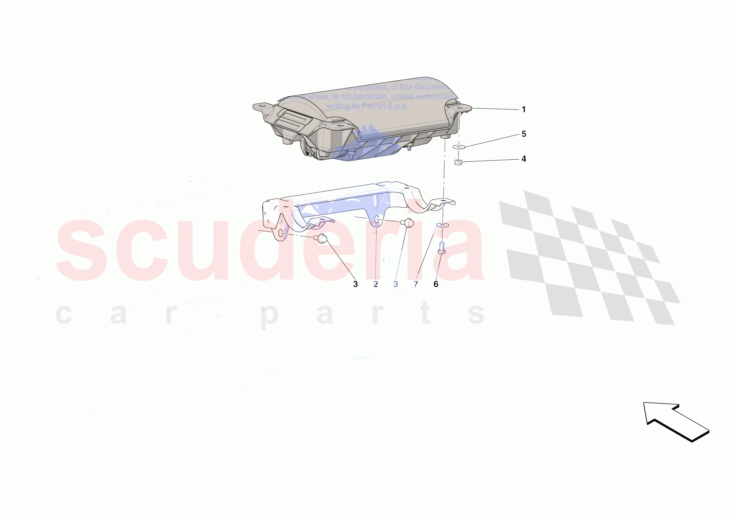 DASHBOARD - PASSENGER AIRBAG of Ferrari Ferrari Roma Spider Europe