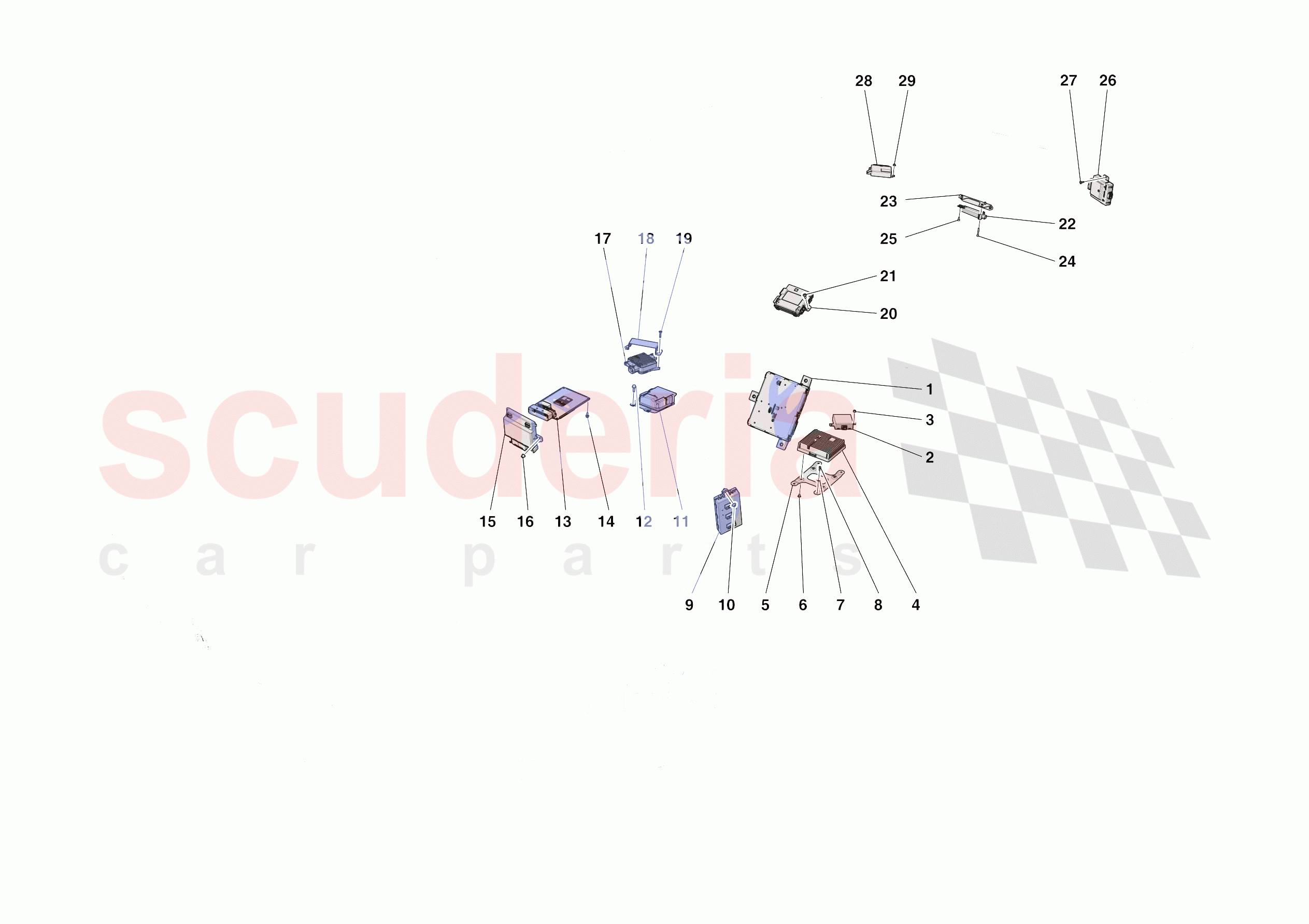 ELECTRICAL SYSTEM CONTROL UNITS of Ferrari Ferrari Roma Spider Europe