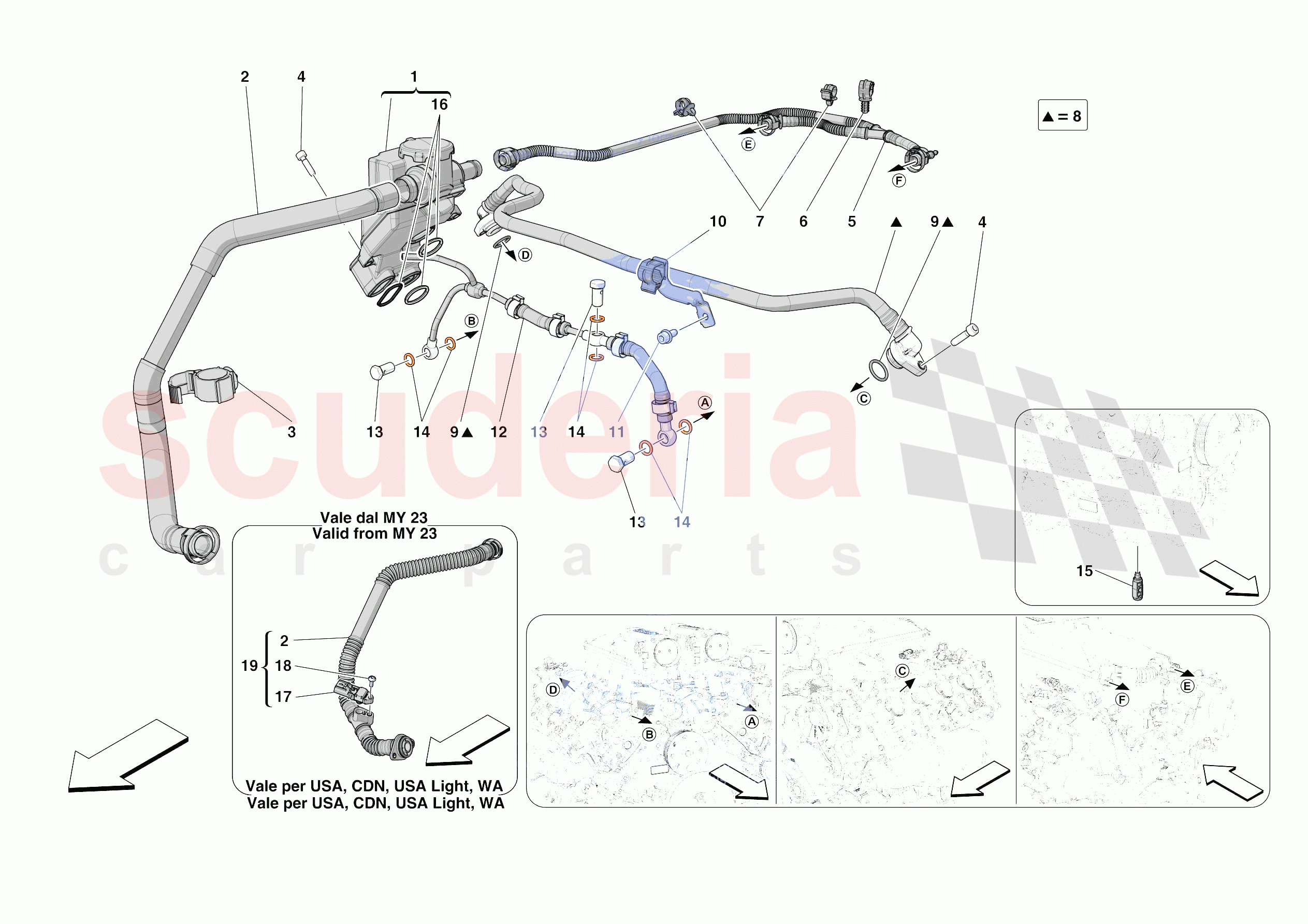 VENTS of Ferrari Ferrari Roma USA