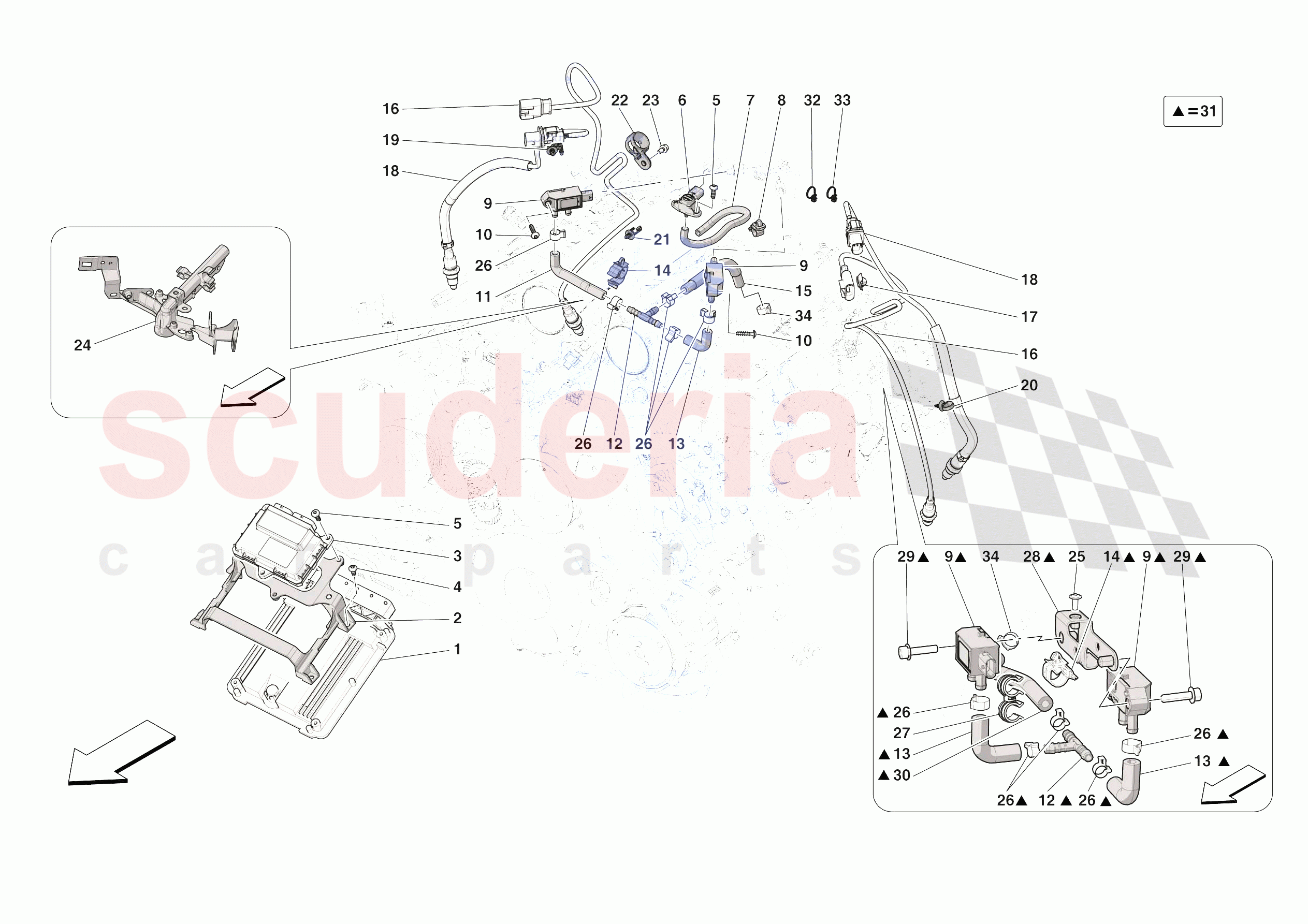 ENGINE INJECTION CONTROL of Ferrari Ferrari Roma USA