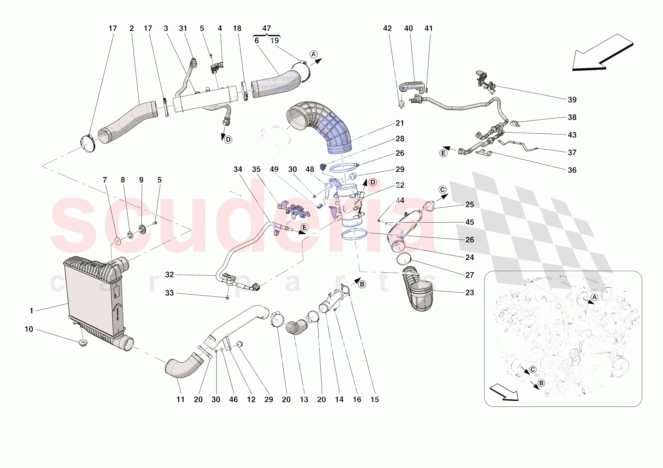 INTERCOOLER of Ferrari Ferrari Roma USA
