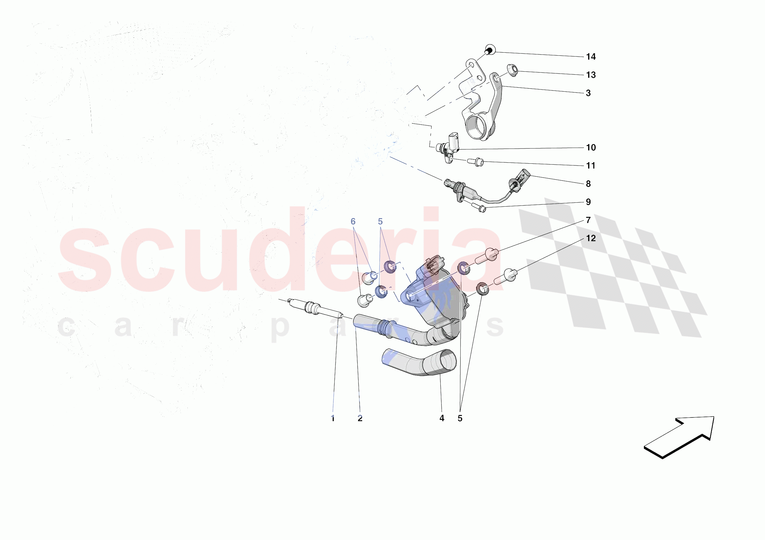 IGNITION COIL, SPARK PLUGS AND SENSORS of Ferrari Ferrari SF90 Spider Europe