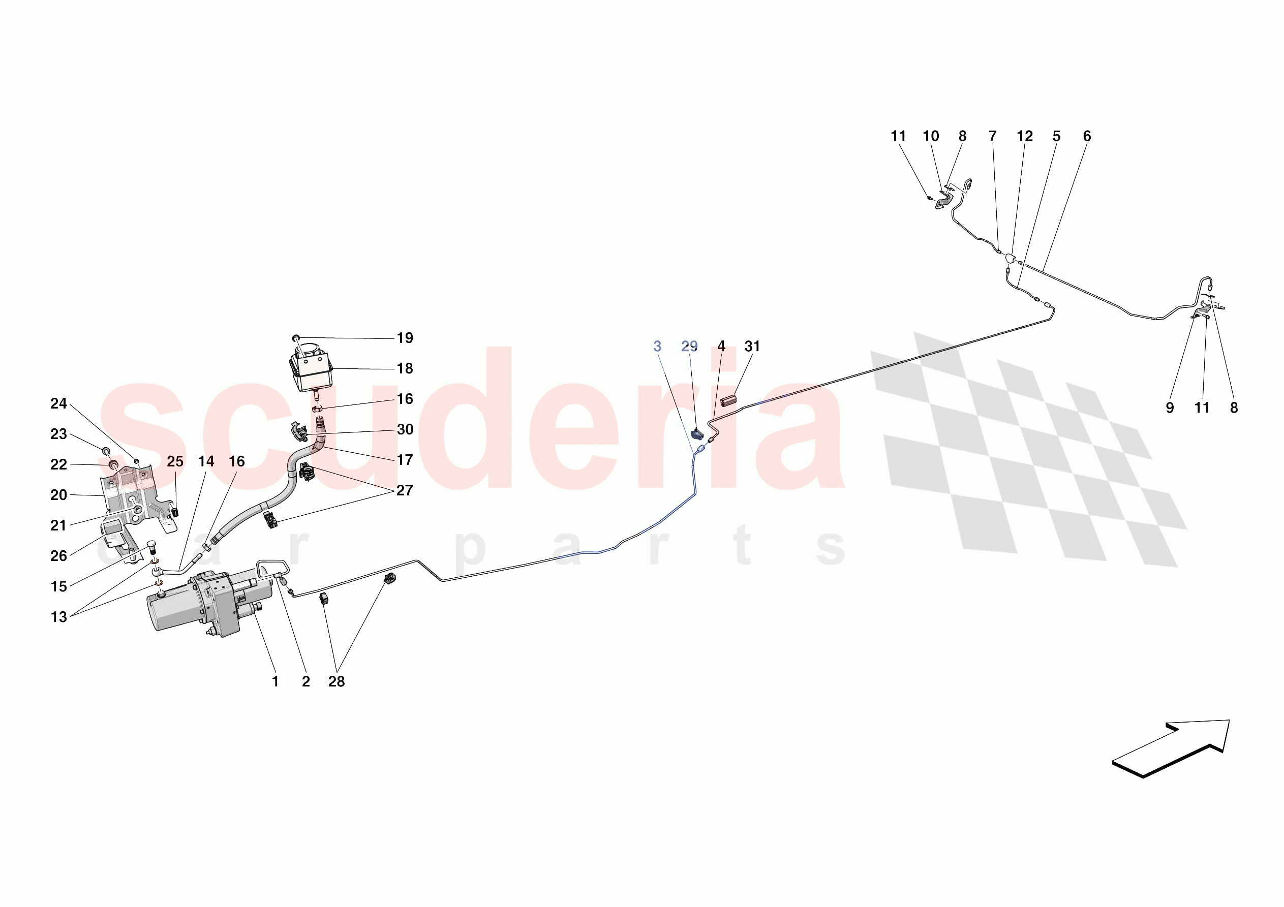 LIFTING THE VEHICLE of Ferrari Ferrari SF90 Spider Europe