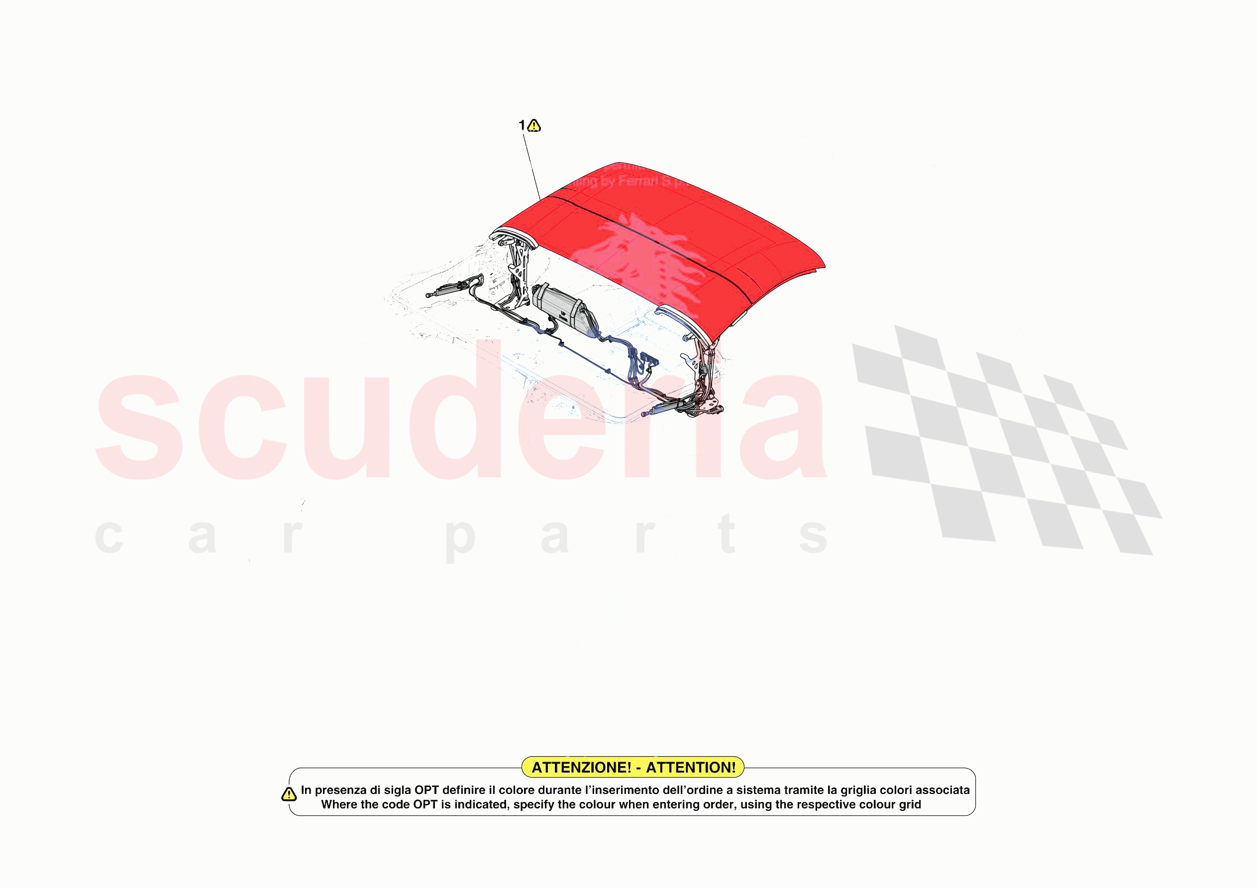 ROOF - STRUCTURE of Ferrari Ferrari SF90 Spider Europe