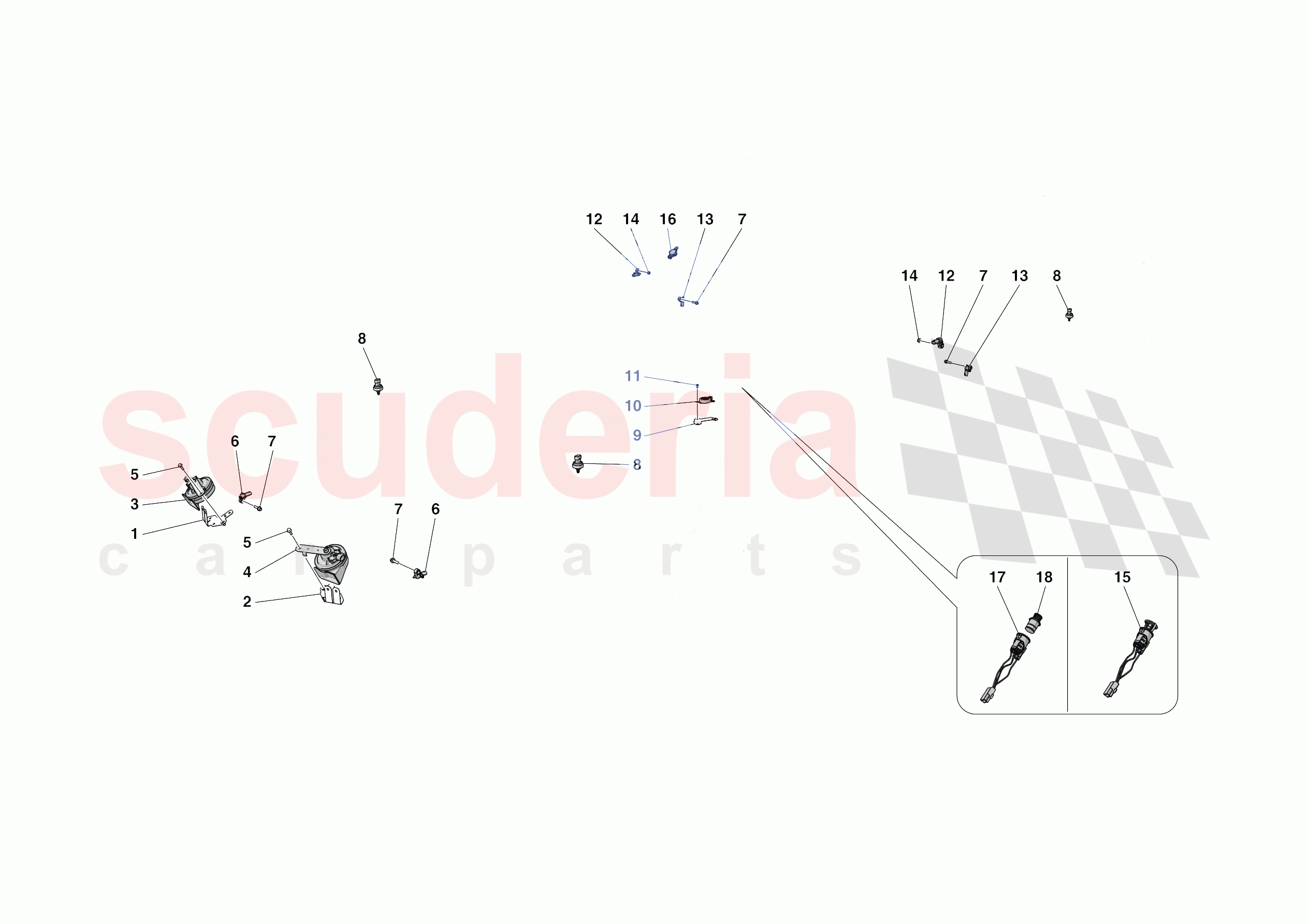 OTHER ELECTRICAL DEVICES of Ferrari Ferrari SF90 Spider Europe RH