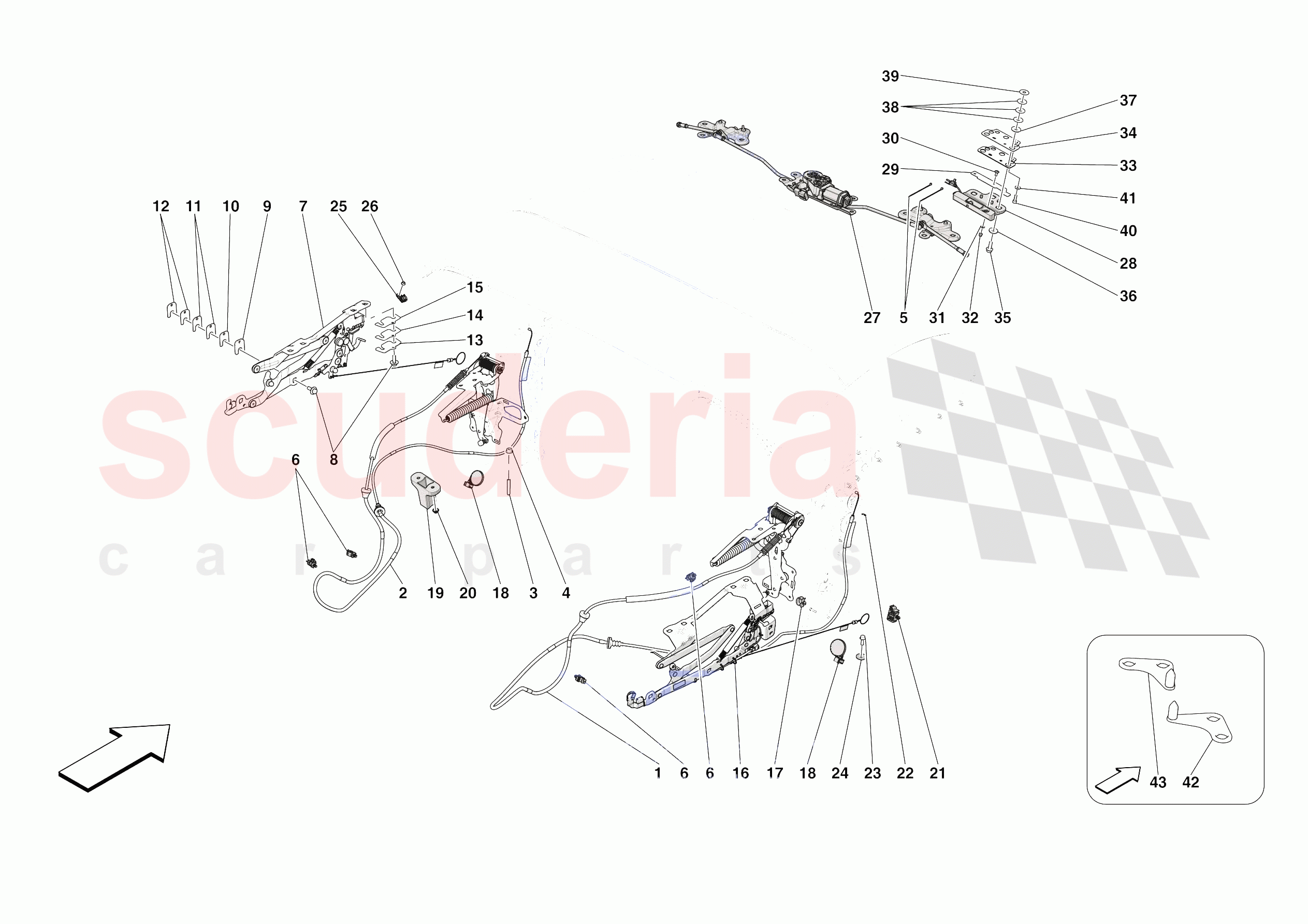 ROOF - KINEMATICS of Ferrari Ferrari SF90 Spider USA