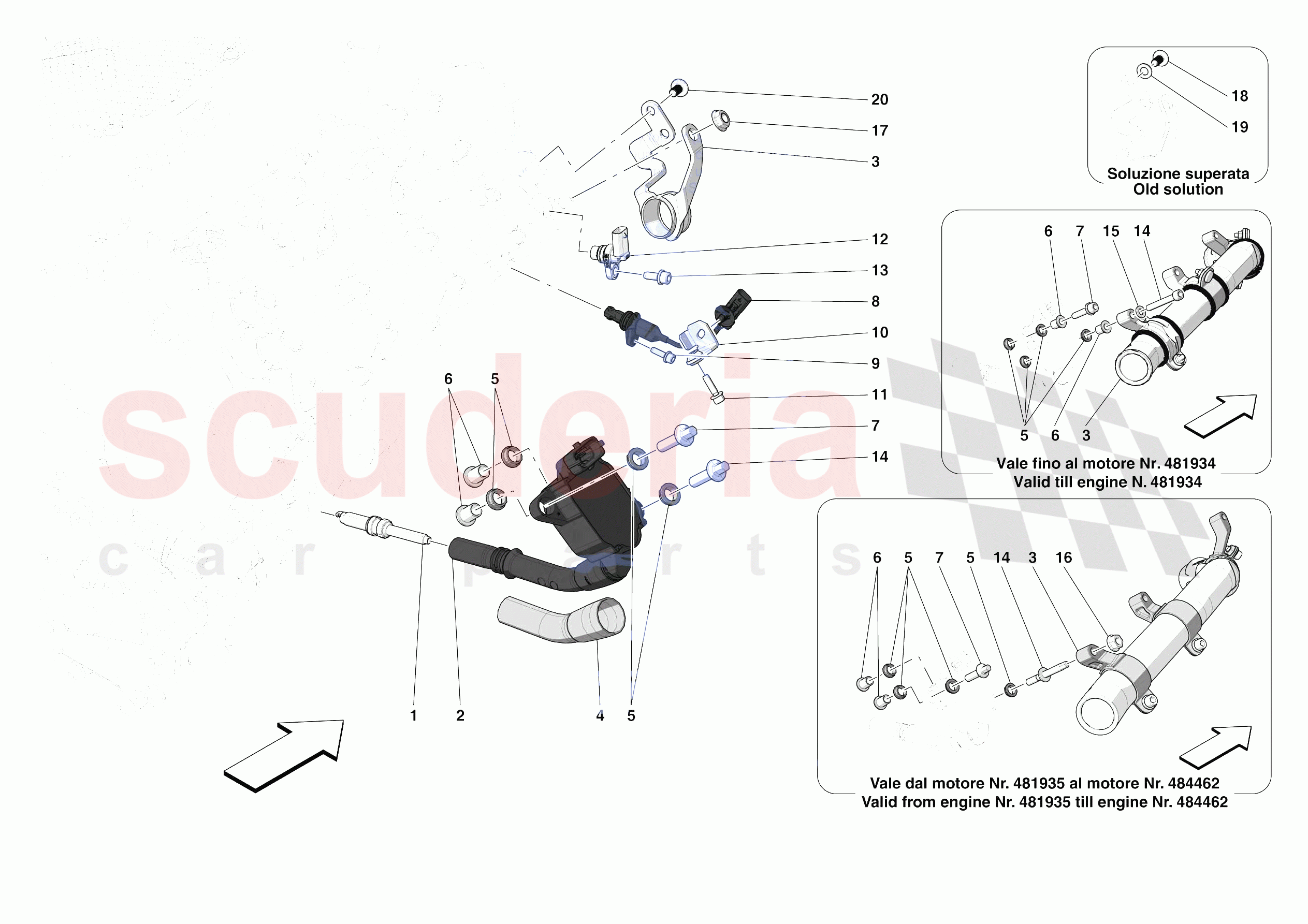 IGNITION COIL, SPARK PLUGS AND SENSORS of Ferrari Ferrari SF90 Stradale Europe