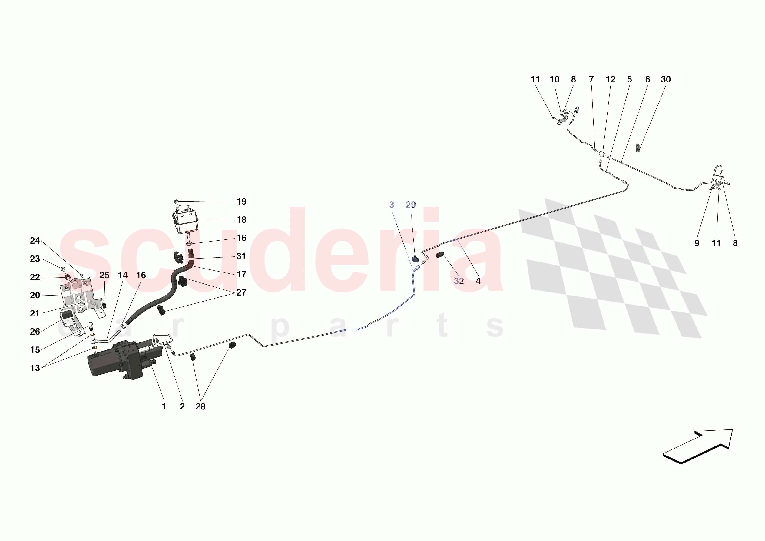 LIFTING THE VEHICLE of Ferrari Ferrari SF90 Stradale Europe